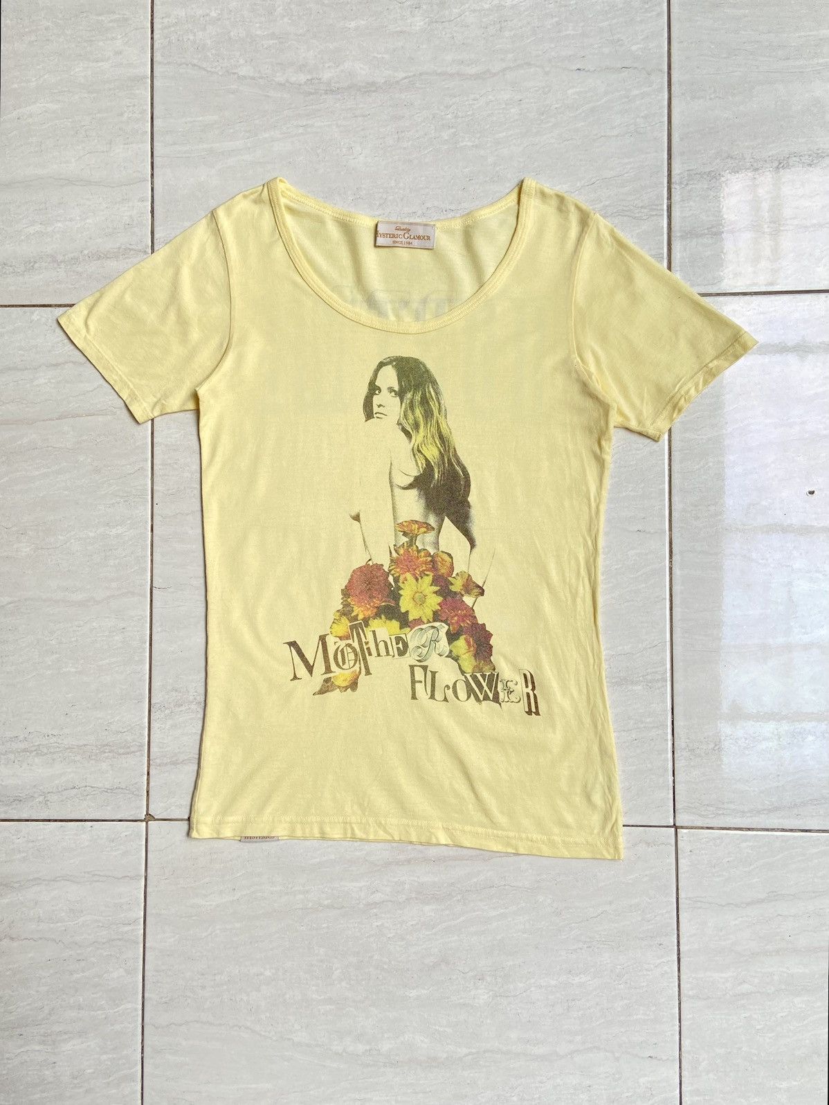 Hysteric Glamour HYSTERIC GLAMOUR Yellow T-shirt Size US XS / EU 42 / 0 - 7 Thumbnail