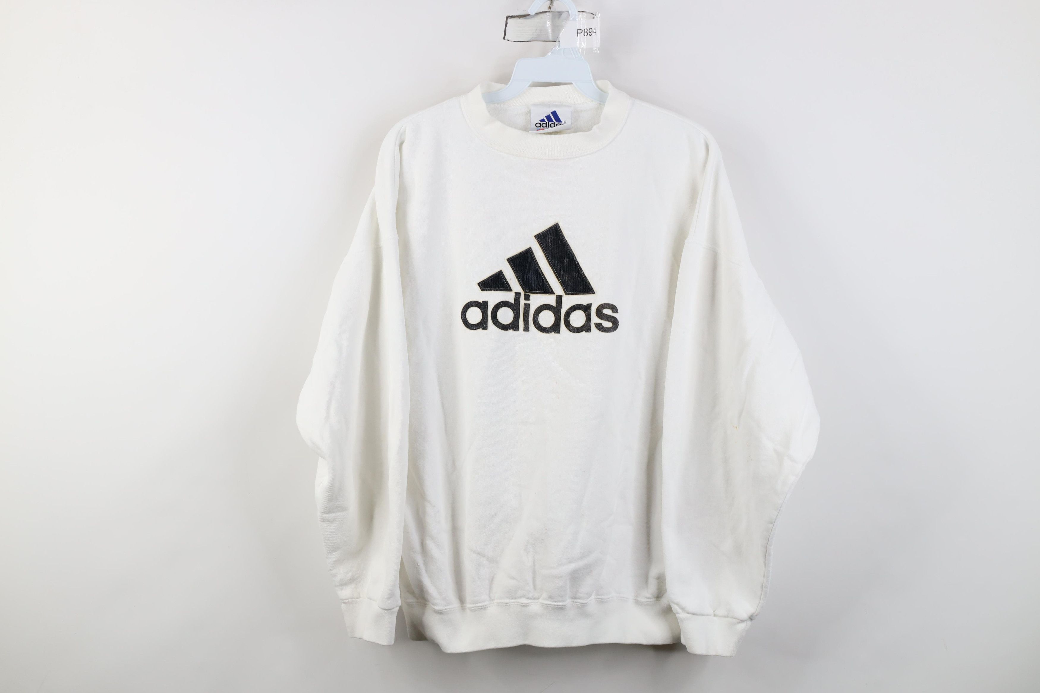 Adidas Vintage 90s Adidas Spell Big Logo Crewneck Sweatshirt USA Size M / US 6-8 / IT 42-44 - 1 Thumbnail