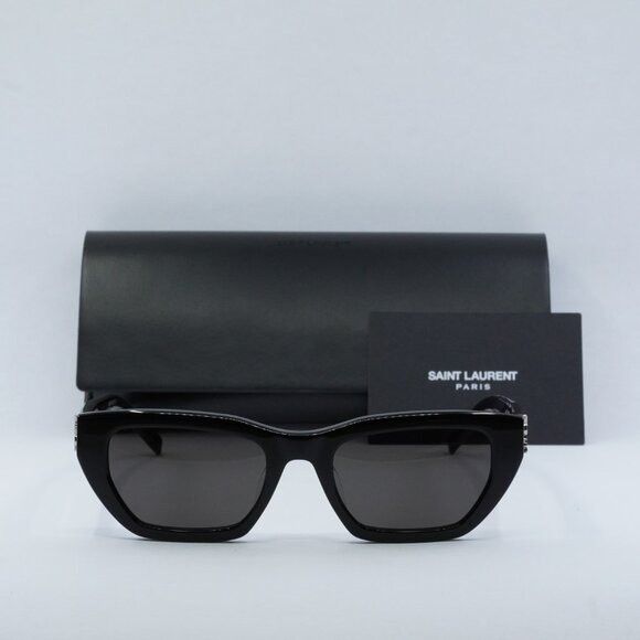 Saint Laurent Paris 🕶️ New Saint Laurent SLM127/F 001 Sunglasses - Black Frame Size ONE SIZE - 9 Thumbnail