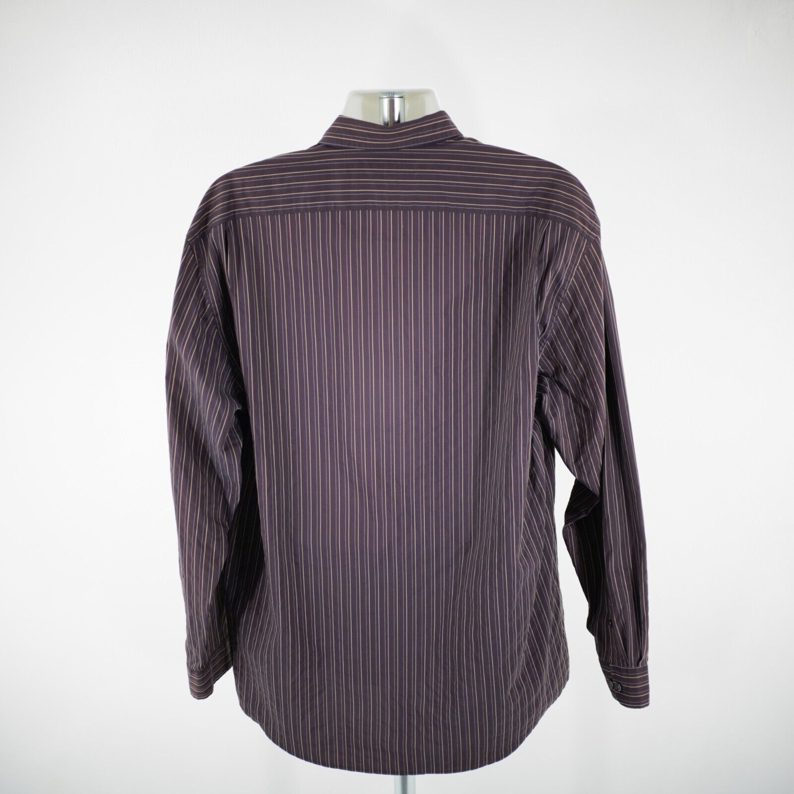 Joseph Abboud Joseph Abboud Purple Tan Striped Cotton Nylon XL Pocket Coll Size US XL / EU 56 / 4 - 6 Thumbnail