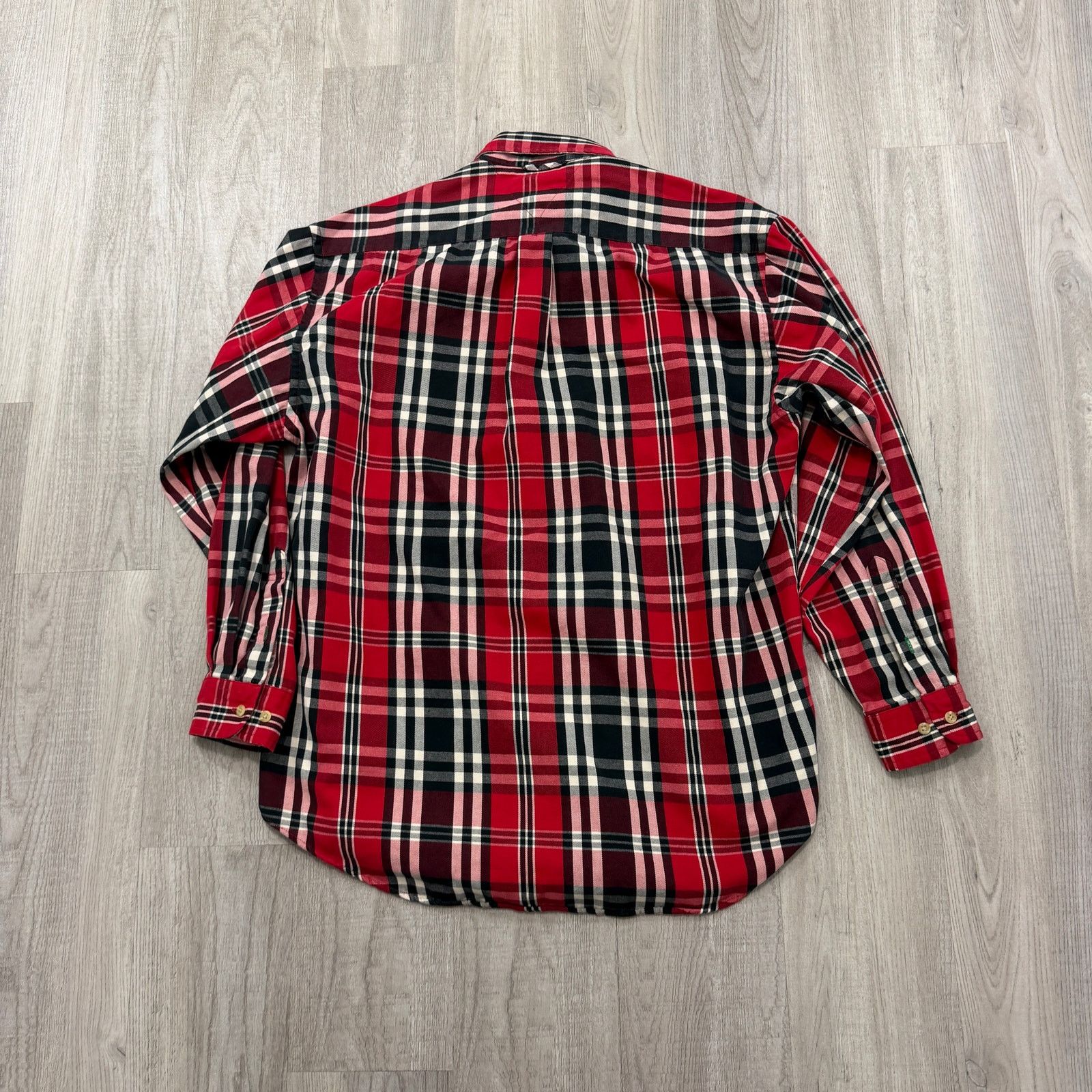 Tommy Hilfiger Vintage Tommy Hilfiger Button Shirt Men's Medium Red Plaid Size US M / EU 48-50 / 2 - 5 Thumbnail