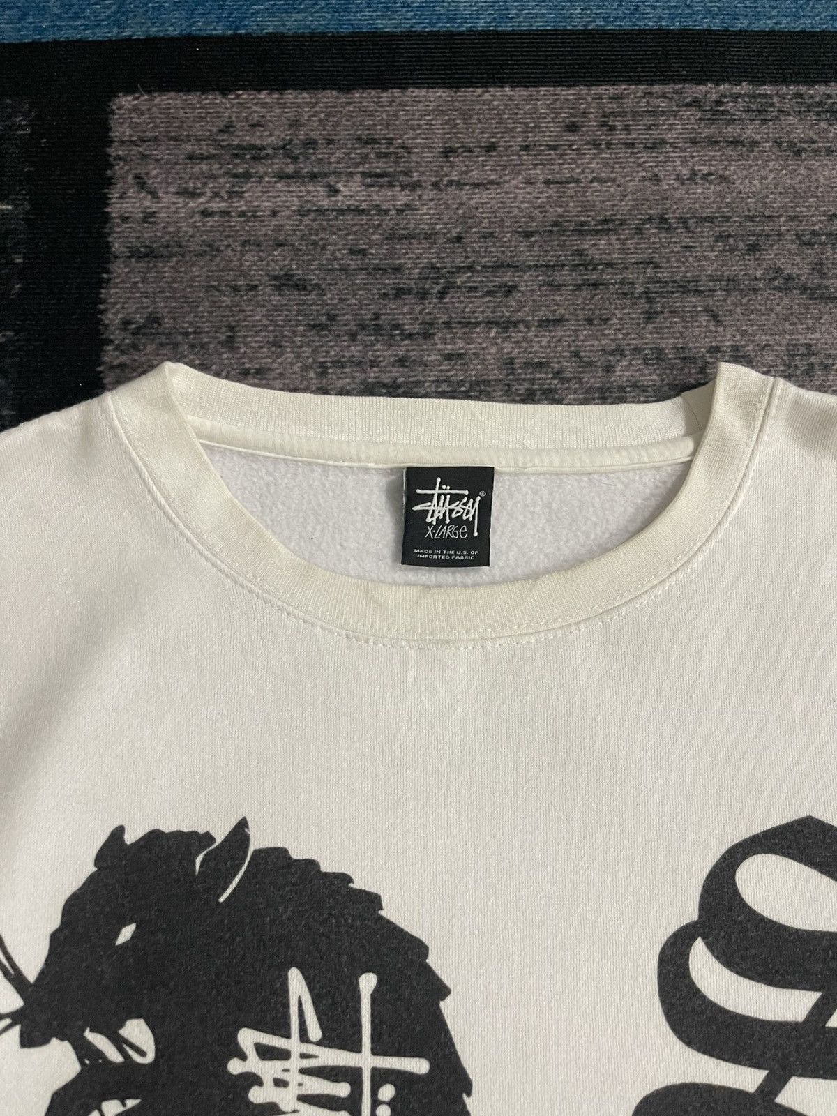 Stussy Vintage Stussy Crown Collage Fullprint Sweatshirt Size US XL / EU 56 / 4 - 12 Thumbnail