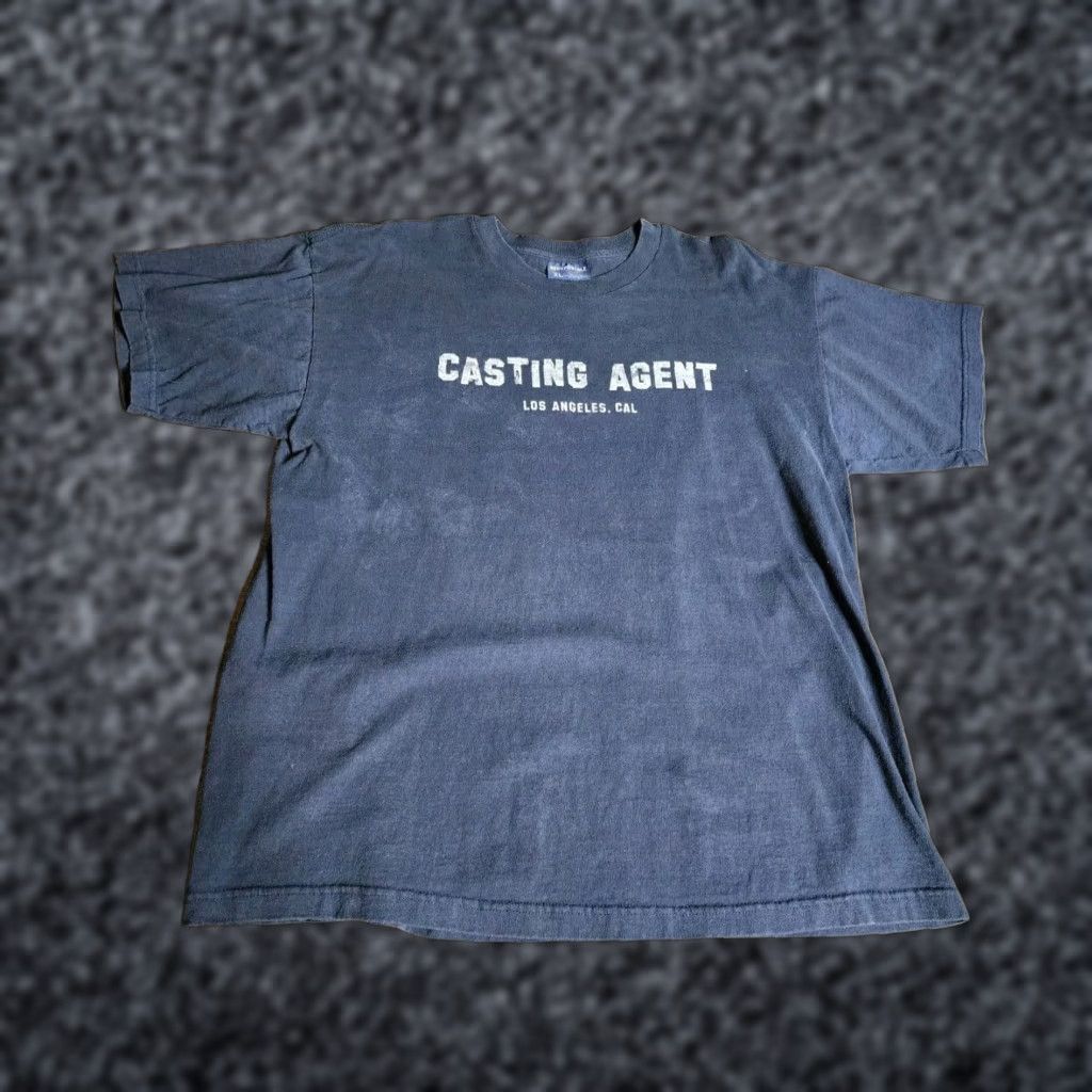 Aeropostale VINTAGE 90s Aeropostale Funny Casting Agent LA Mens XL Navy Blue Short Sleeve Cotton T Shirt Size US XL / EU 56 / 4 - 1 Thumbnail