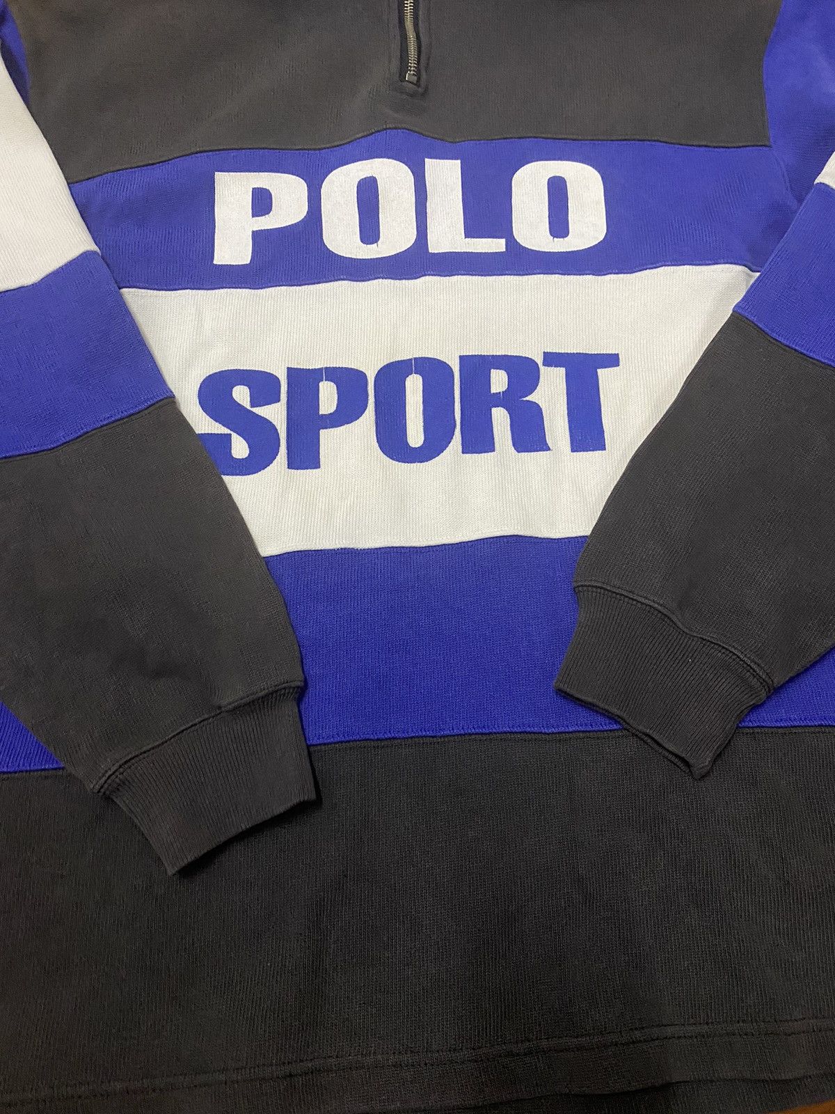 Polo Ralph Lauren × Vintage Polo Sport Quater Zip Rugby polo Longsleeve M Size US M / EU 48-50 / 2 - 4 Thumbnail