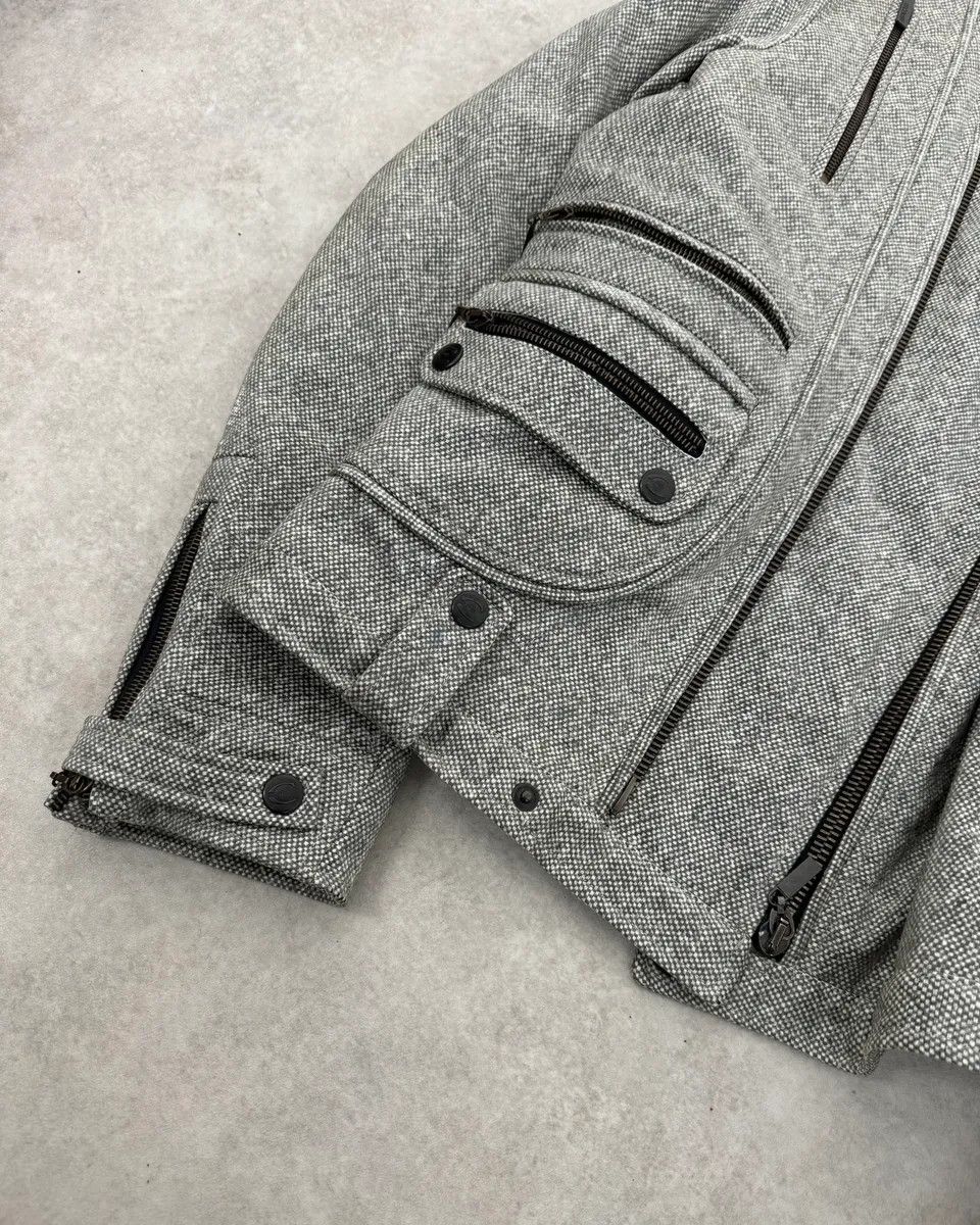 Just Cavalli 2000s Cavalli Grey Multi Zip Astro Jacket Size US M / EU 48-50 / 2 - 6 Thumbnail