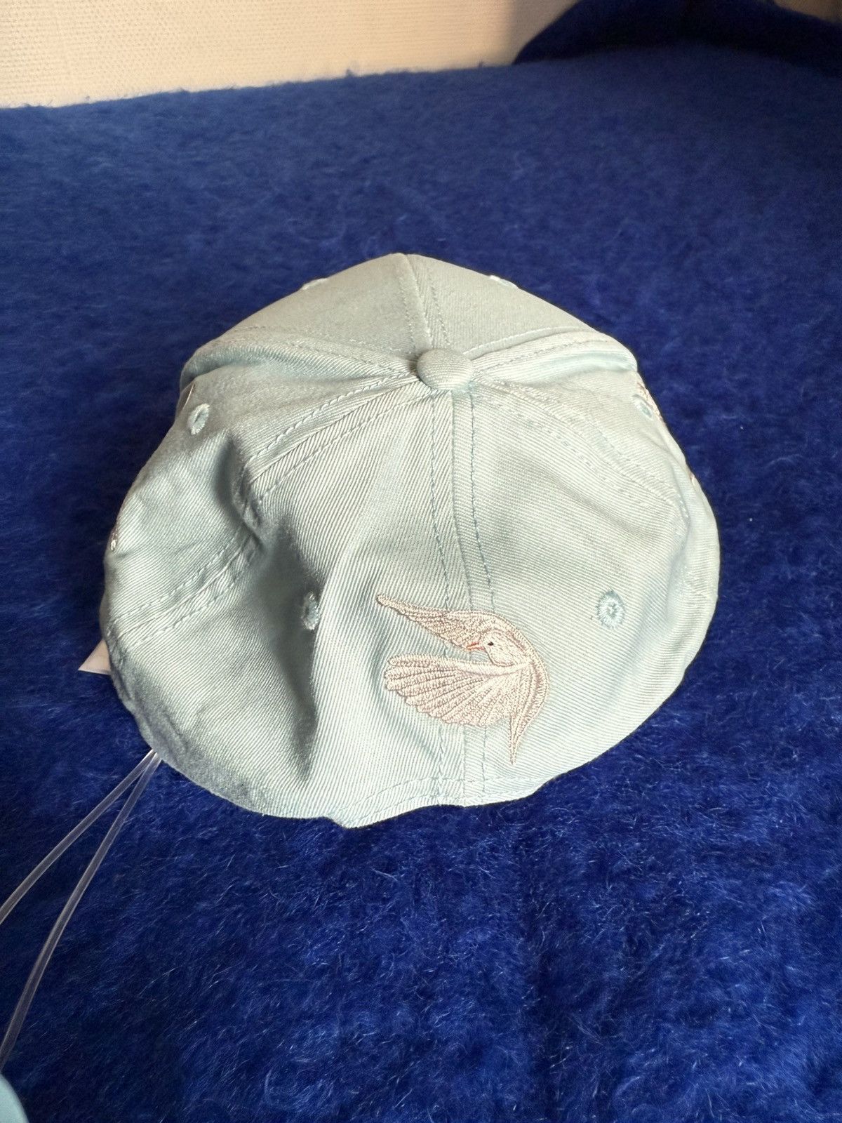 3.PARADIS 3.Paradis Cap Doves sky blue - Brand new with tag Size ONE SIZE - 4 Thumbnail