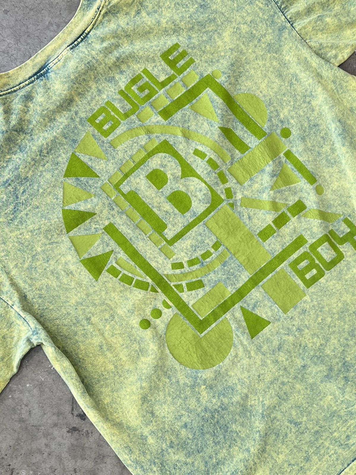 Vintage Vintage Bugle B Logo Acid Washed Dyed Surf Skate Tee XL Size US XL / EU 56 / 4 - 1 Thumbnail