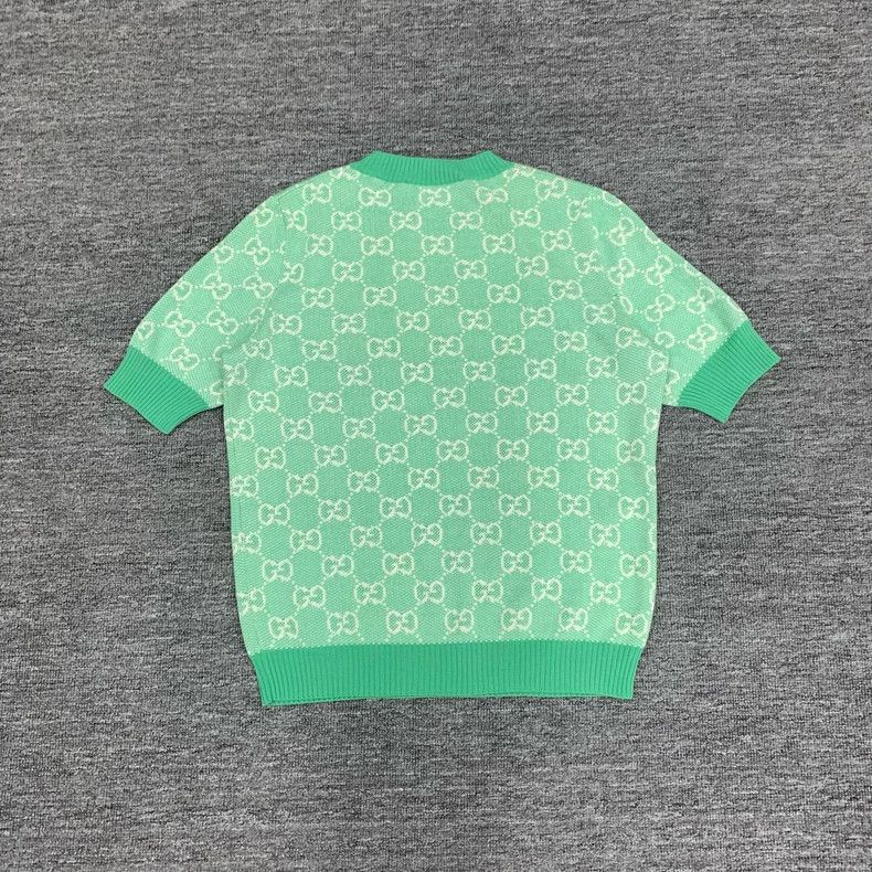 Gucci Gucci Green double G old flower full-printed wool knitted Size M / US 6-8 / IT 42-44 - 3 Thumbnail