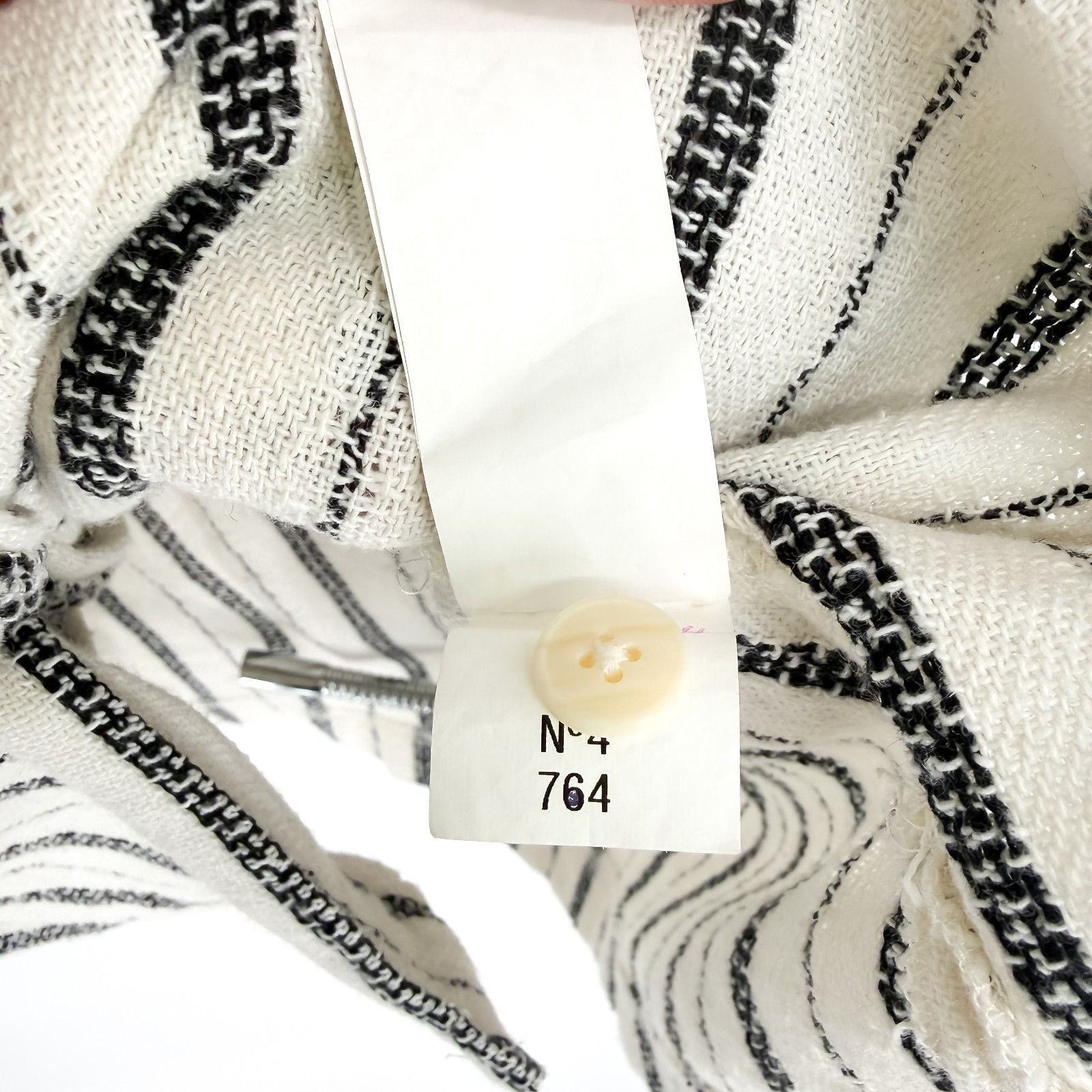Zara Zara Men’s White & Black Striped Button-Up Short Sleeve Shir Size US XL / EU 56 / 4 - 4 Thumbnail