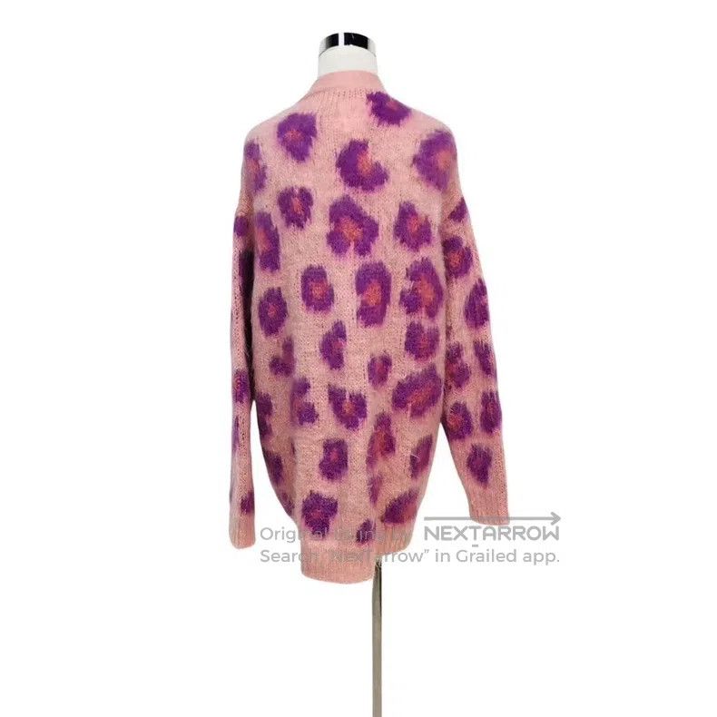 Miu Miu Miu Miu 40 Mohair leopard cardigan Size L / US 10 / IT 46 - 2 Thumbnail