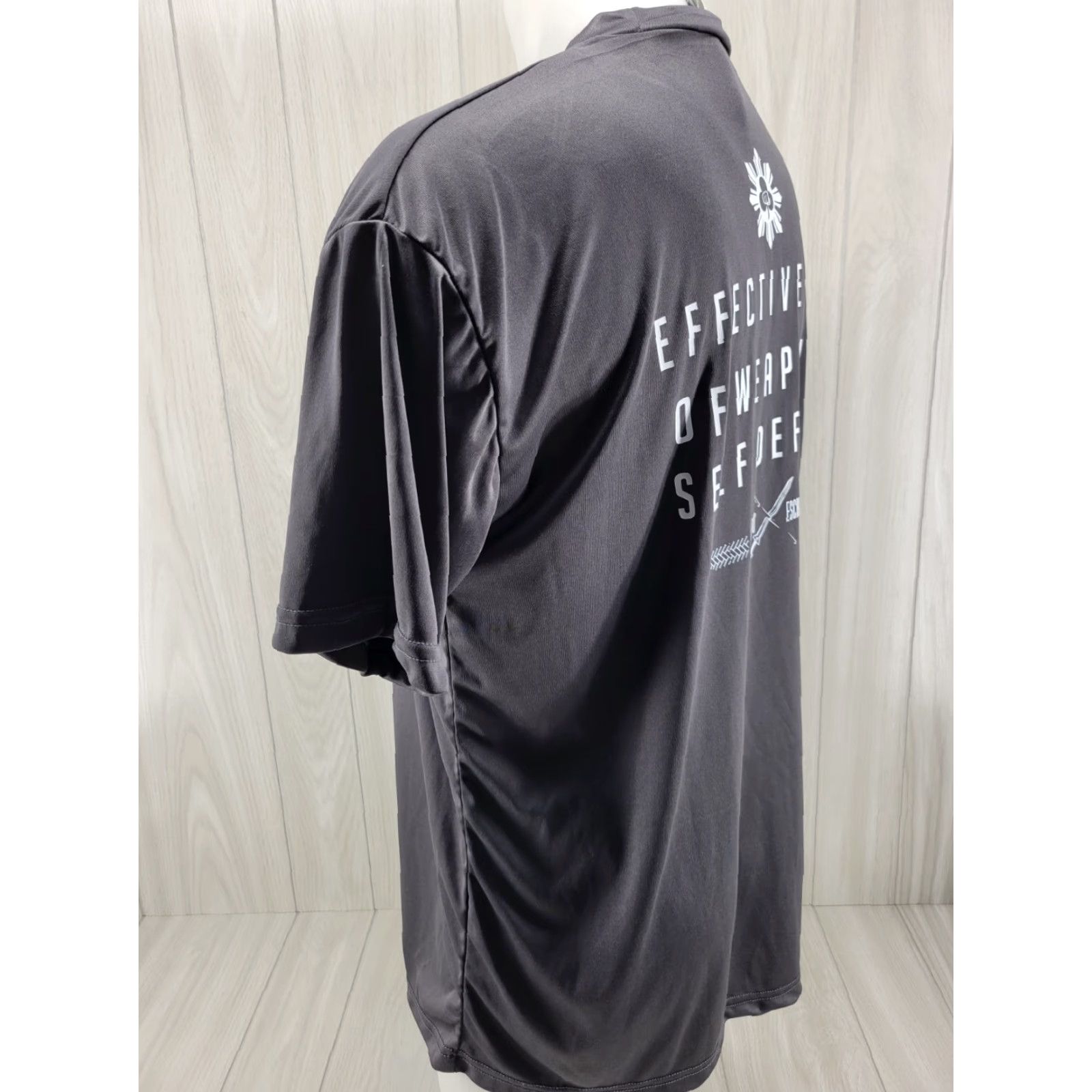 Vintage Kajukenbo Mens Shirt Size XL Polyester Gray Shirt Mens XL Gray Polyester Button-Up Short Sleeve Size US XL / EU 56 / 4 - 7 Thumbnail