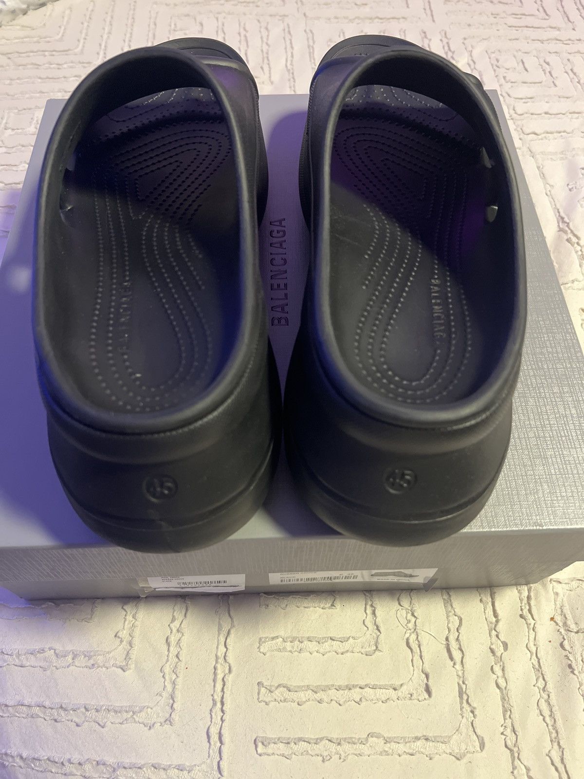 Balenciaga Balenciaga Croc Slip On Sandals Size US 12 / EU 45 - 10 Thumbnail