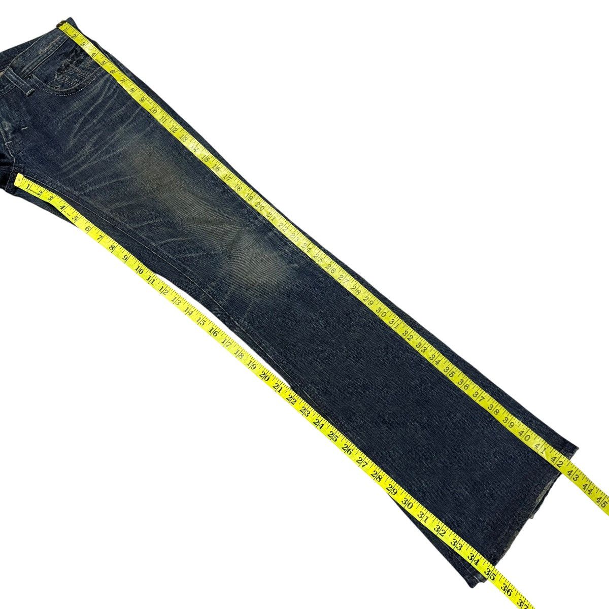 Japanese Brand Lee X Midas Machiavel Denim Flare Jeans LGB Size US 31 - 17 Thumbnail