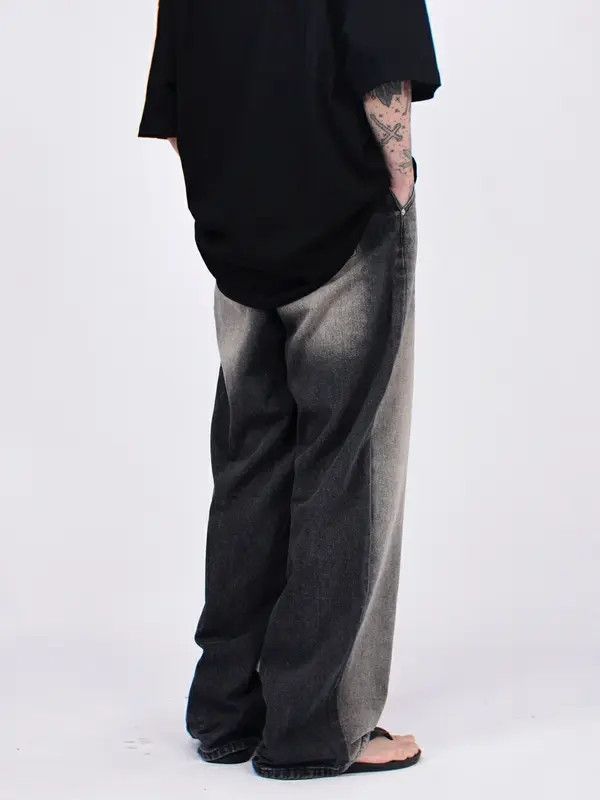 VIBE distressed baggy fade jeans Size US 30 / EU 46 - 5 Thumbnail