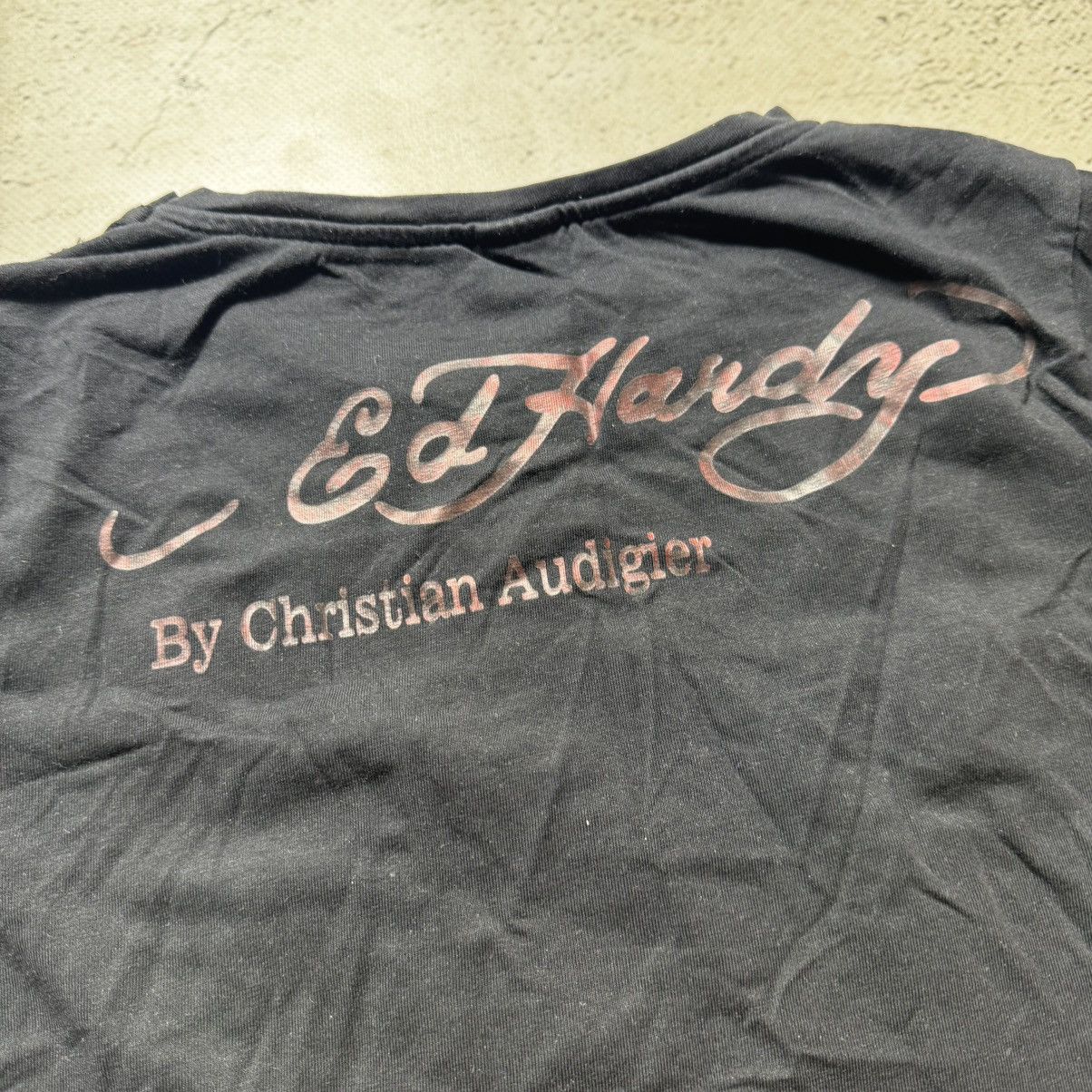 Christian Audigier × Ed Hardy × Vintage vintage y2k ed hardy flowers t shirt by christian audigier Size M / US 6-8 / IT 42-44 - 8 Thumbnail
