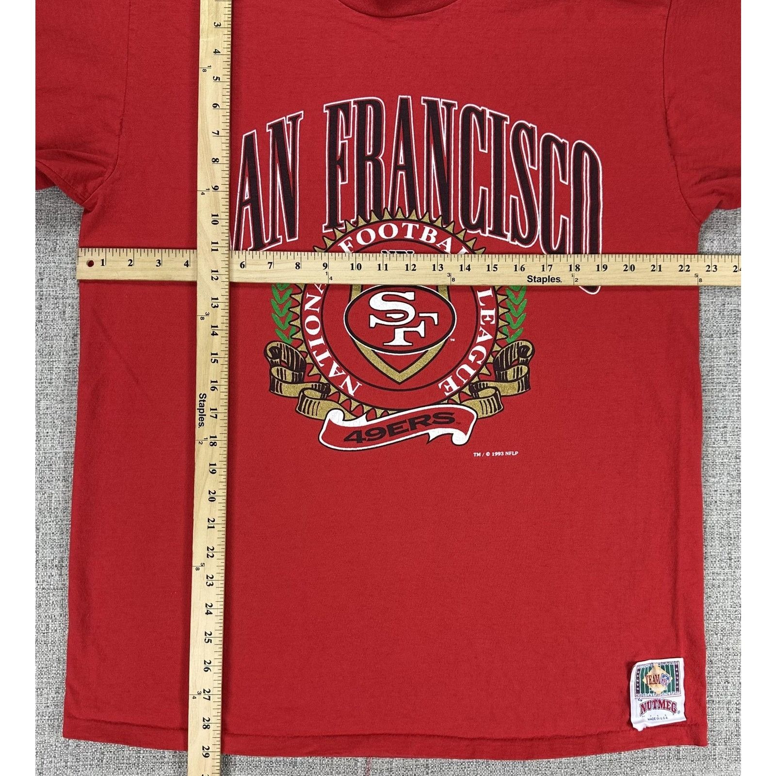 Nutmeg Vintage San Francisco 49ers Shirt XL Red Nutmeg Mills USA Size US XL / EU 56 / 4 - 3 Thumbnail
