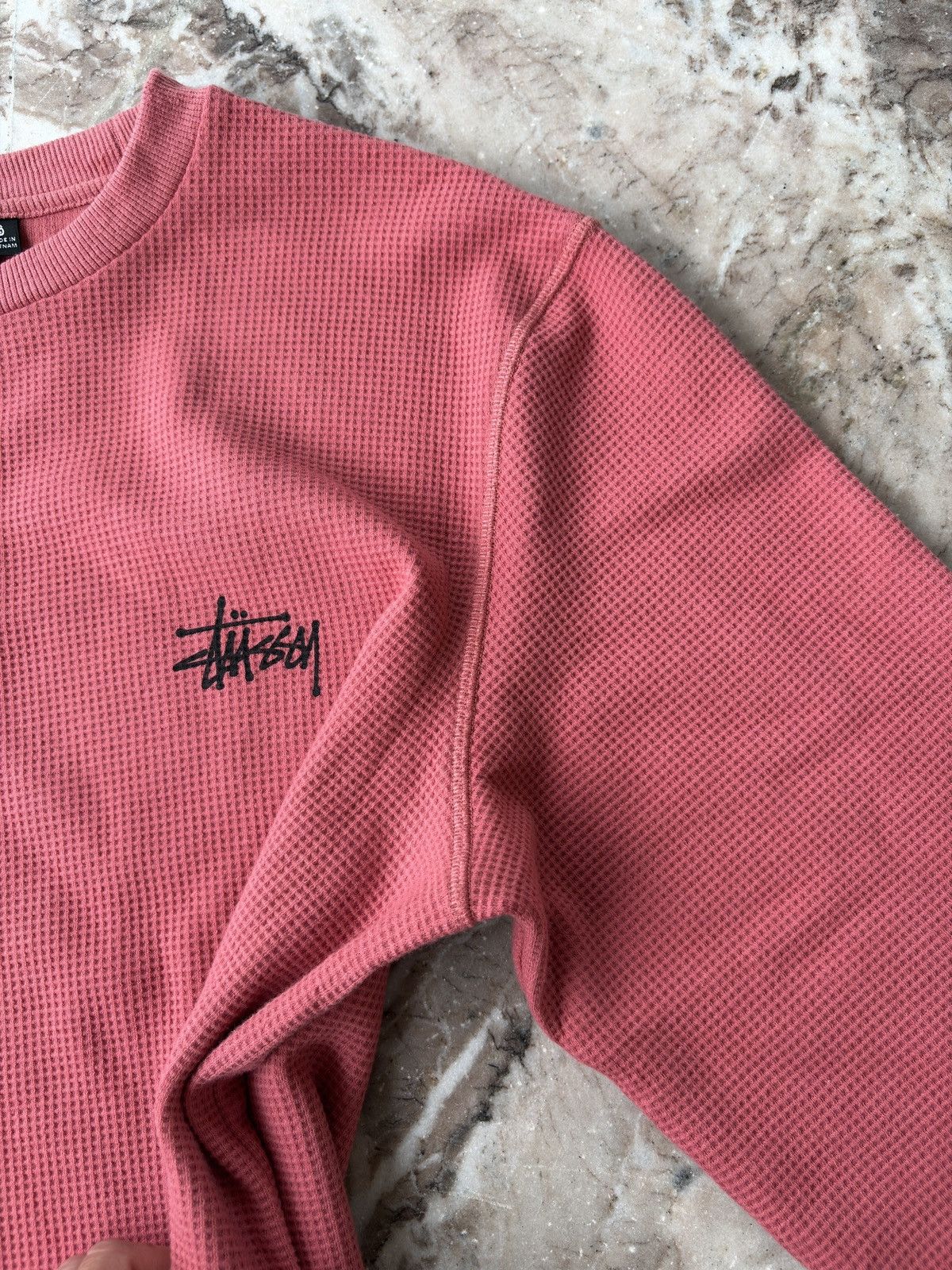 Stussy Stüssy Long Sleeve Thermal shirt with a waffle knit Size US M / EU 48-50 / 2 - 6 Thumbnail