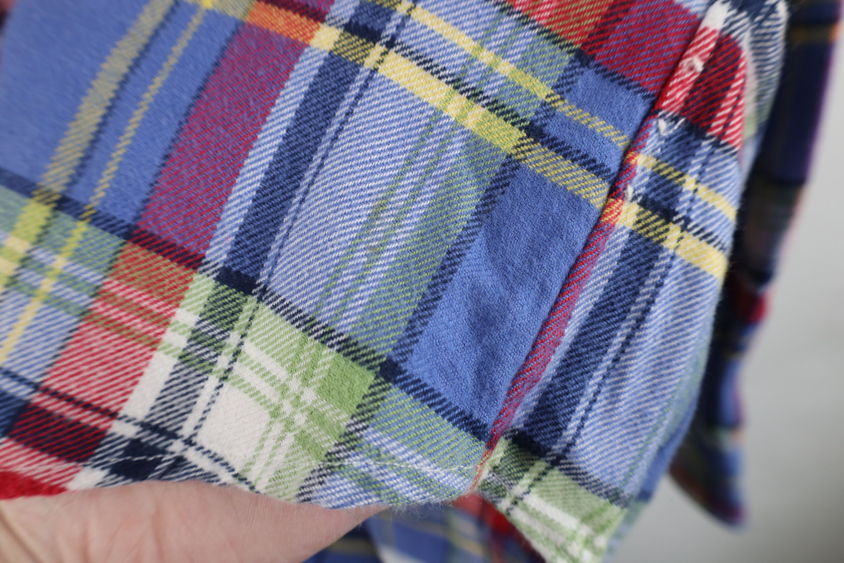 Ralph Lauren × Vintage Vintage 90s Ralph Lauren Flannel Collared Button Down Shirt Size US L / EU 52-54 / 3 - 6 Thumbnail