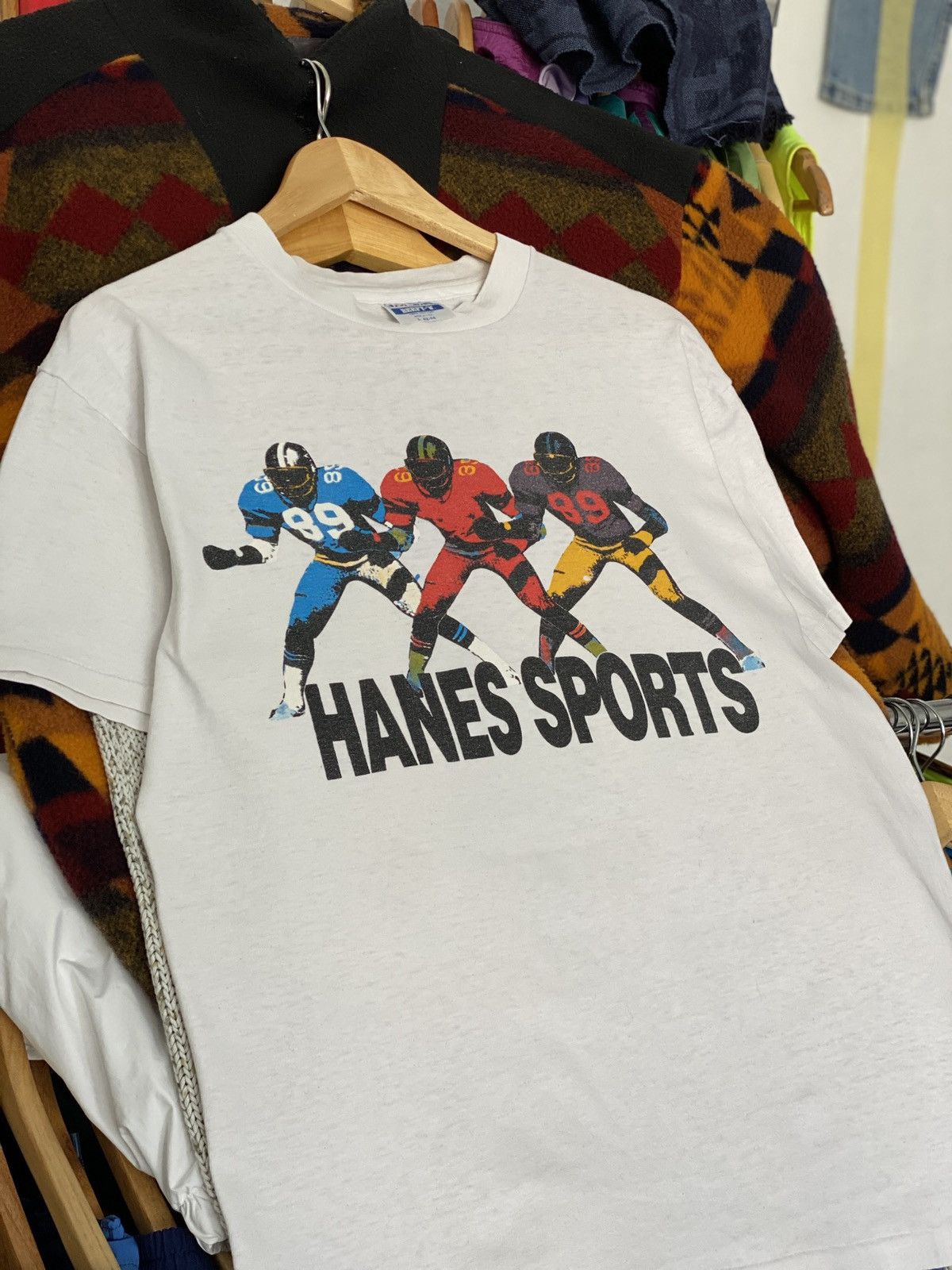 Hanes × Vintage Vintage Hanes Sport Football Best Team Befy Tee Shirt USA Size US M / EU 48-50 / 2 - 14 Thumbnail
