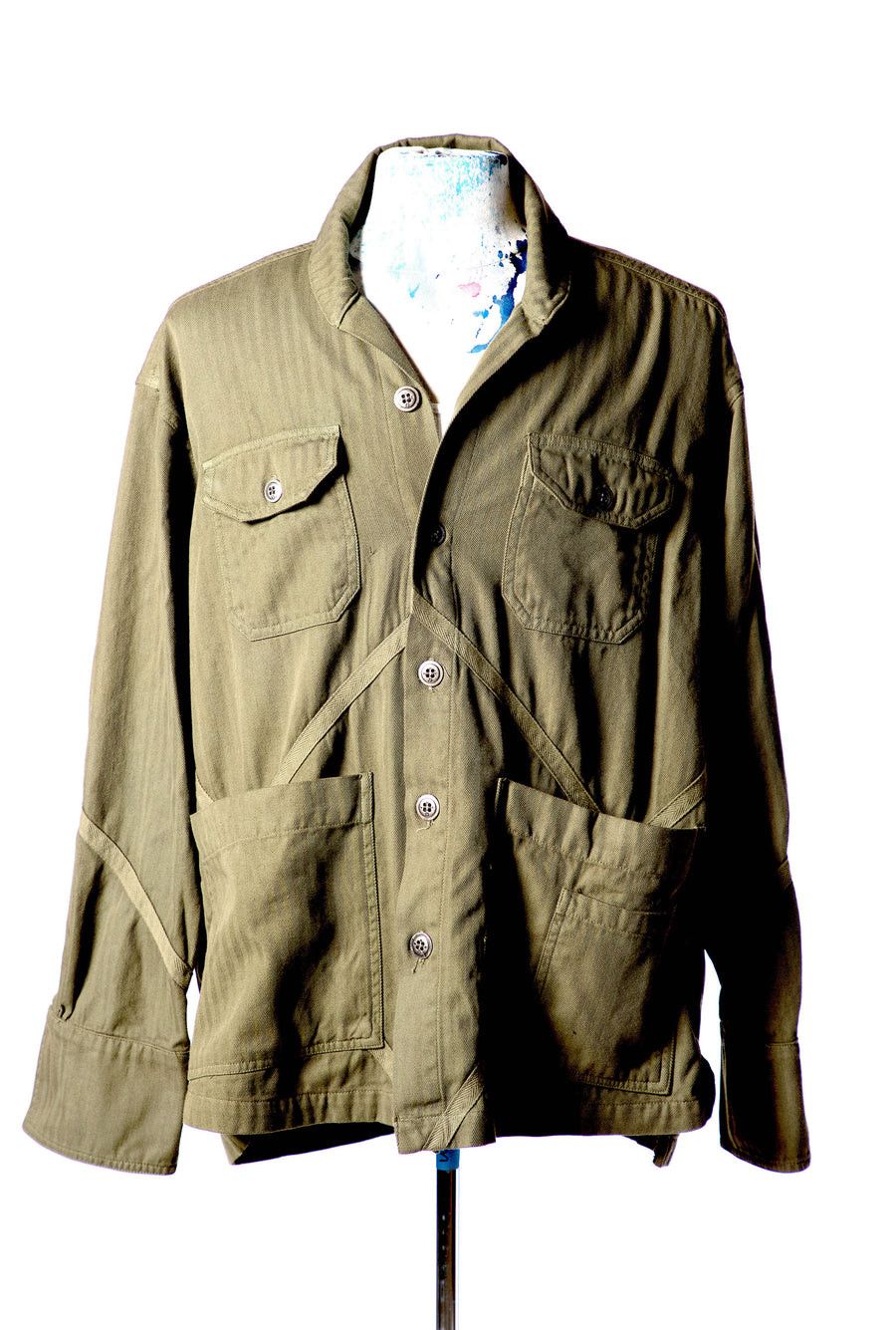 Greg Lauren $995 Greg Lauren Army Boxy Jacket Size US L / EU 52-54 / 3 - 1 Thumbnail
