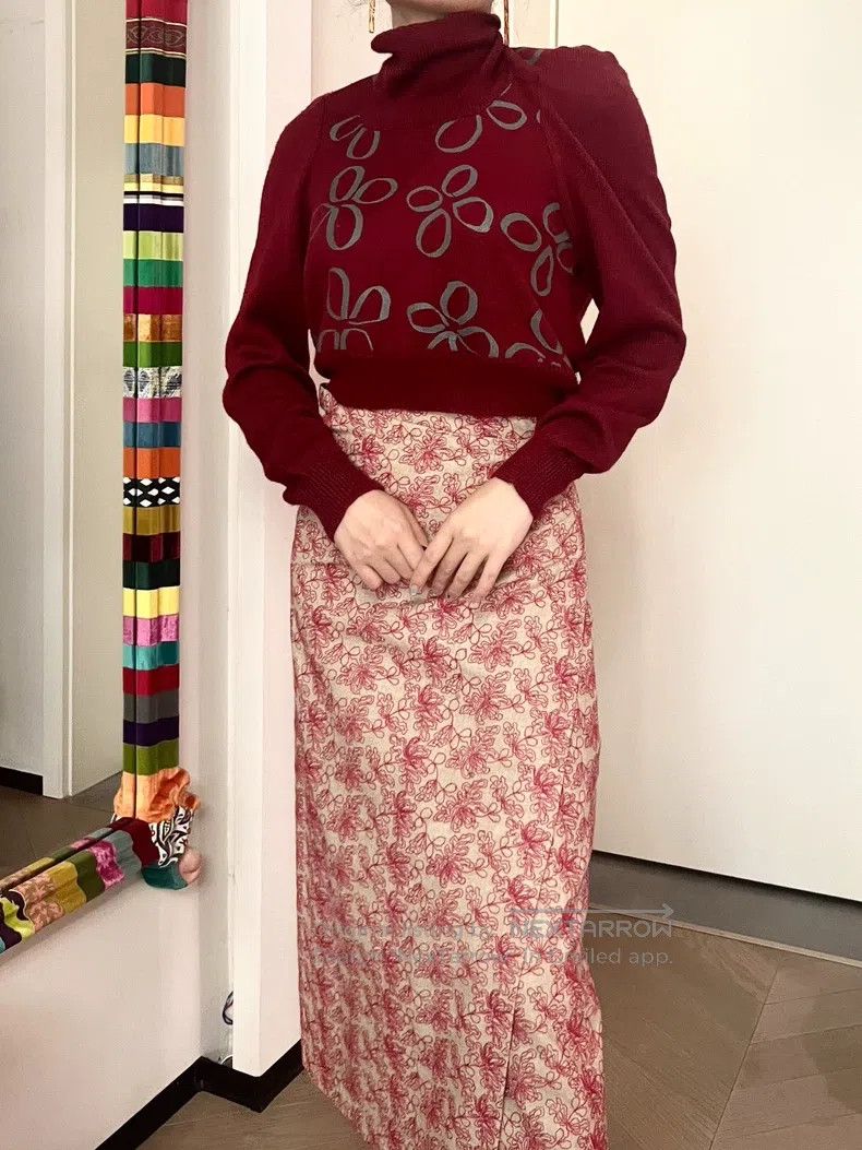 Comme des Garcons Comme Des Garcons size one-size-fits-all Red knit sweater Size S / US 4 / IT 40 - 3 Thumbnail