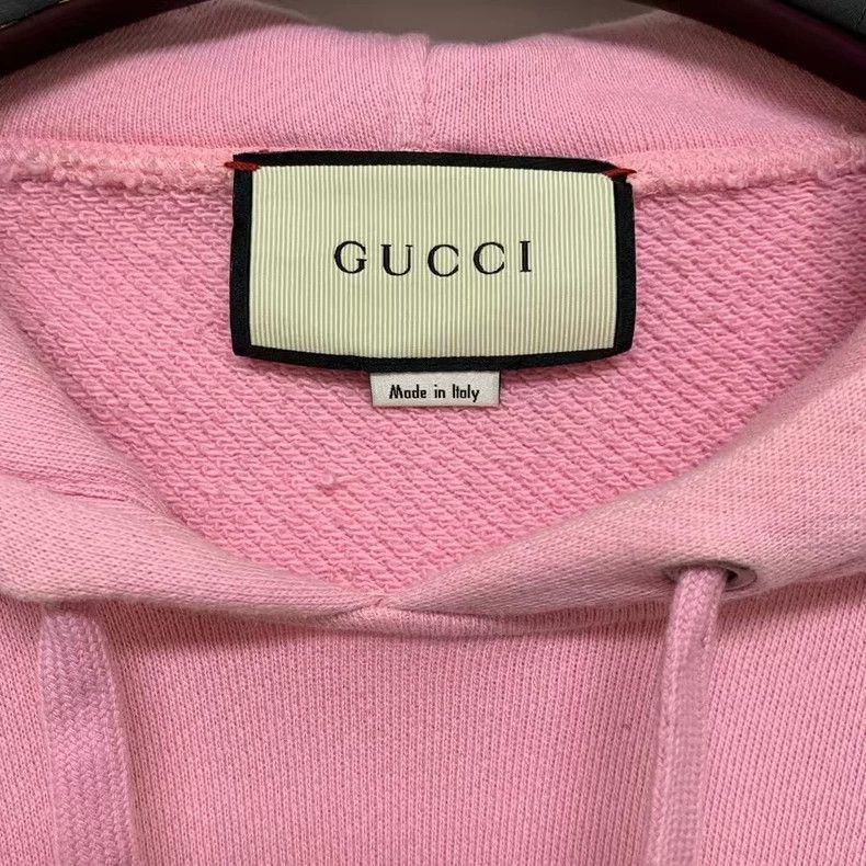 Gucci Gucci Logo Pink Hoodie with Flaws-2505 Size S / US 4 / IT 40 - 6 Thumbnail
