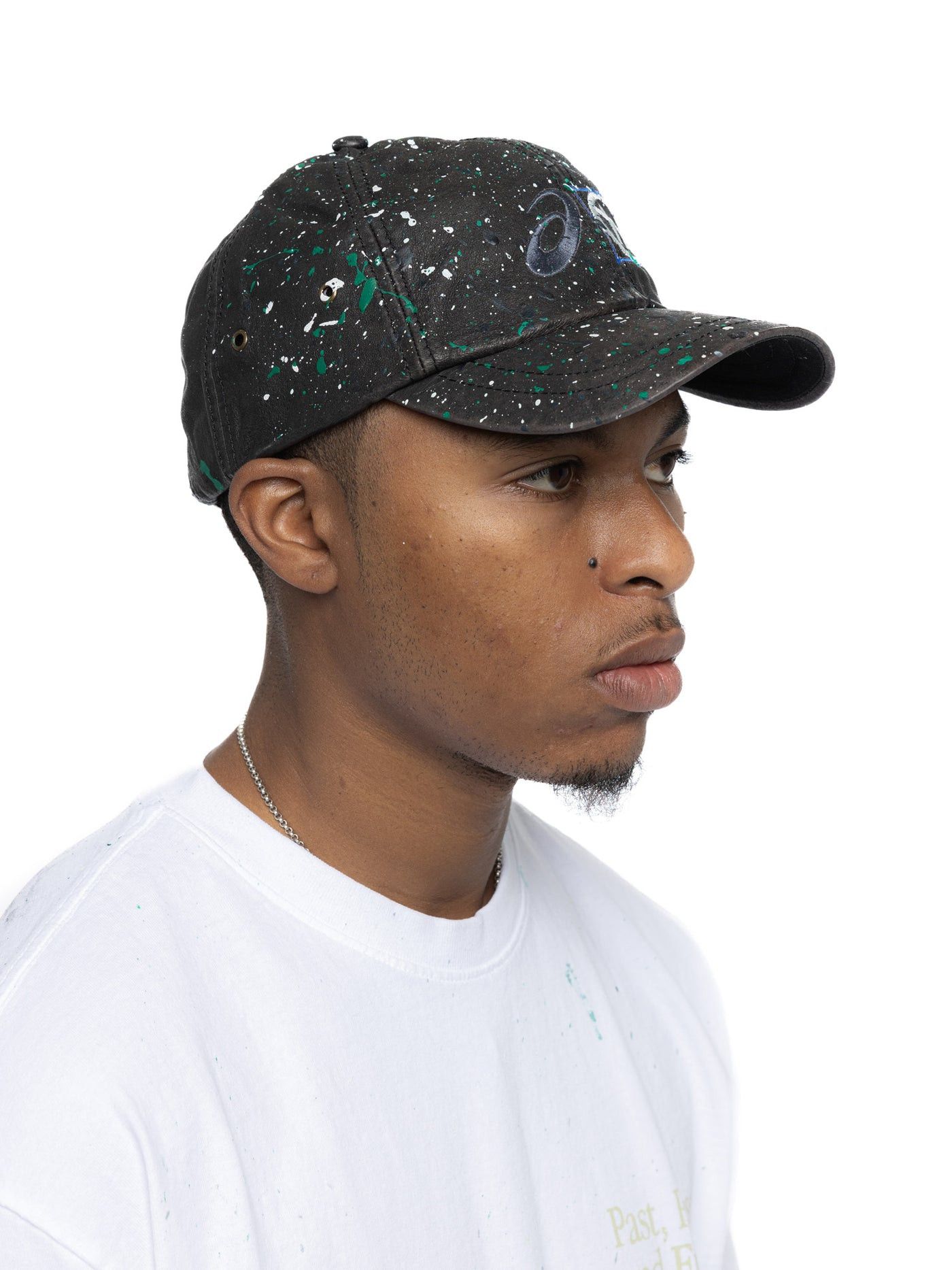 Asics × HIDDEN Painted Washed Leather Hat - Black Size ONE SIZE - 13 Thumbnail