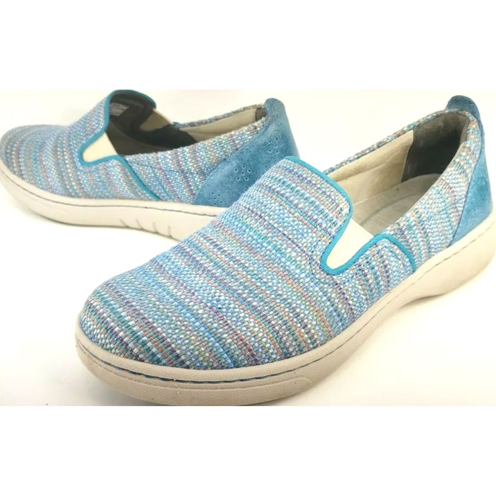 Dansko Dansko Belle Blue Multicolor Comfort Slip-On Sneaker Women's 6-6.5M 37EU Size US 6.5 / IT 36.5 - 2 Thumbnail