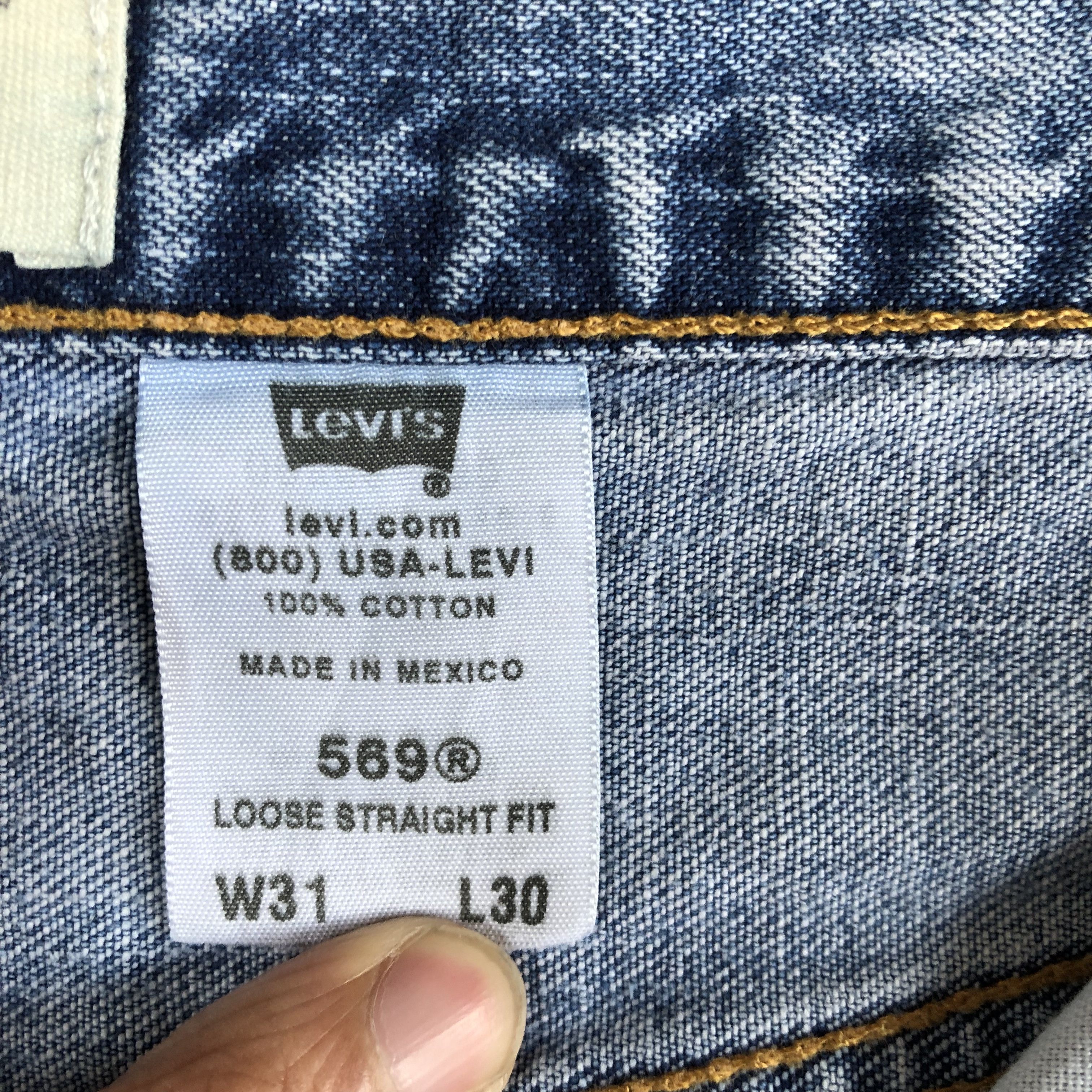 Levi's Vintage Baggy Levis Sun Faded Jeans Levi's Distressed Denim Size US 30 / EU 46 - 9 Thumbnail