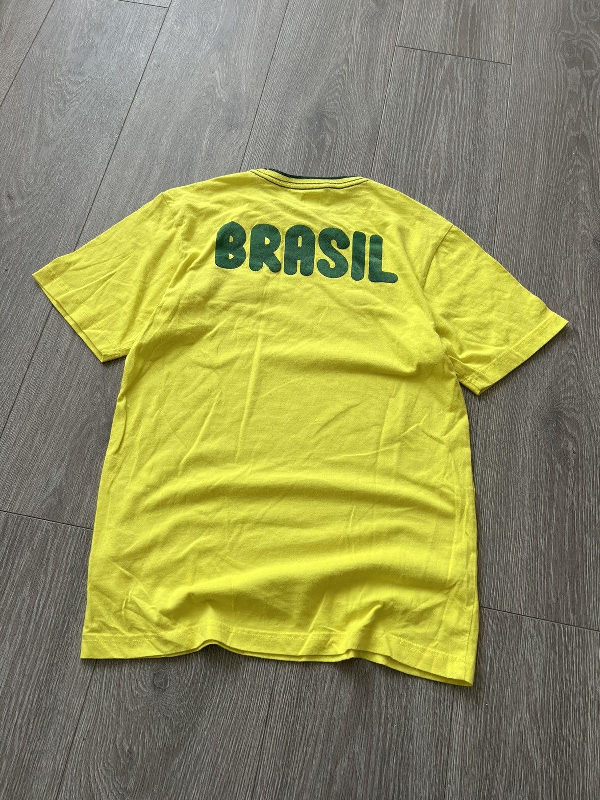 Adidas Vintage Adidas Brasil Football T-Shirt Football Soccer Size US M / EU 48-50 / 2 - 11 Thumbnail