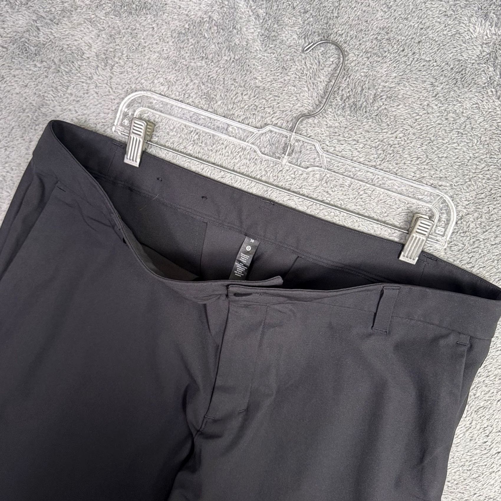 Lululemon Lululemon Commission Pant Men 38x29 Chino Flat Front 5-Pocket Solid Black Warpstreme ABC Tech LM5AEYS Size US 38 / EU 54 - 4 Thumbnail