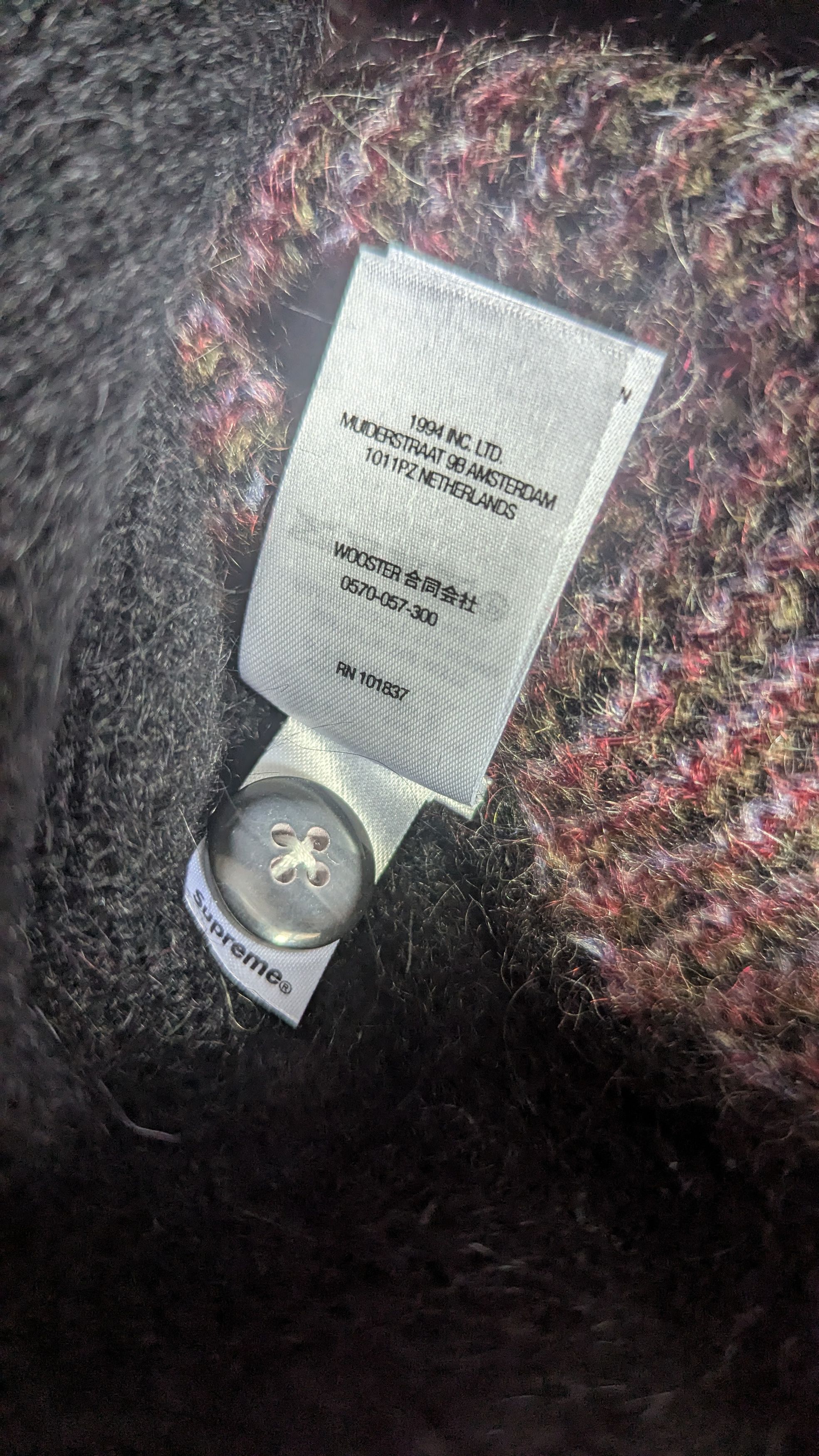 Supreme Supreme Brushed Grid Cardigan SS22 Size US M / EU 48-50 / 2 - 8 Thumbnail
