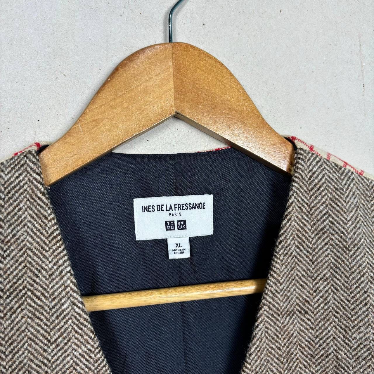 Uniqlo Uniqlo x Ines de la Fressange Tweed Herringbone Vest L/XL Size US L / EU 52-54 / 3 - 4 Thumbnail
