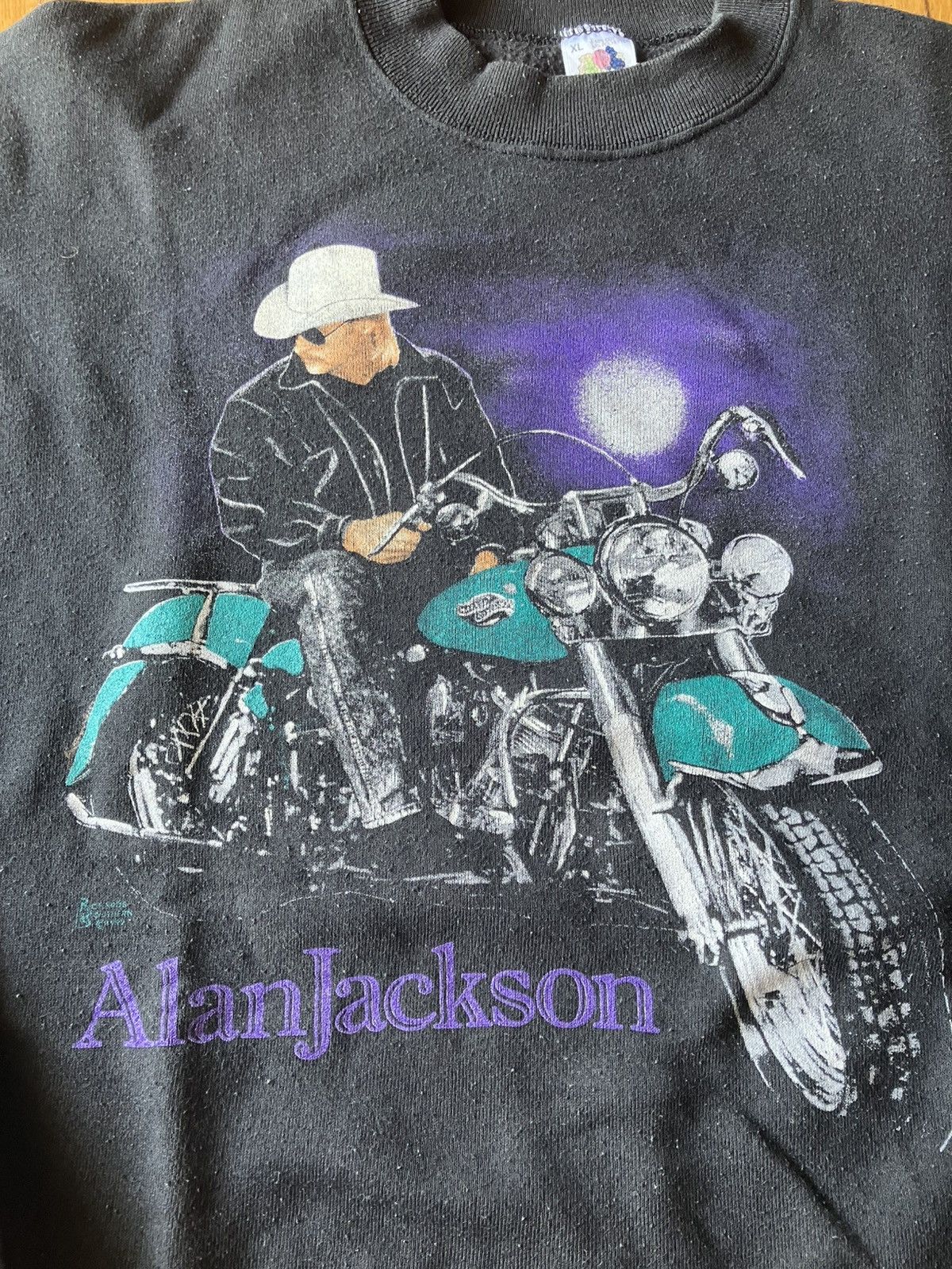 Band Tees × Fruit Of The Loom × Vintage Vintage 1992 Alan Jackson tour pullover sweatshirt Size US XL / EU 56 / 4 - 2 Thumbnail