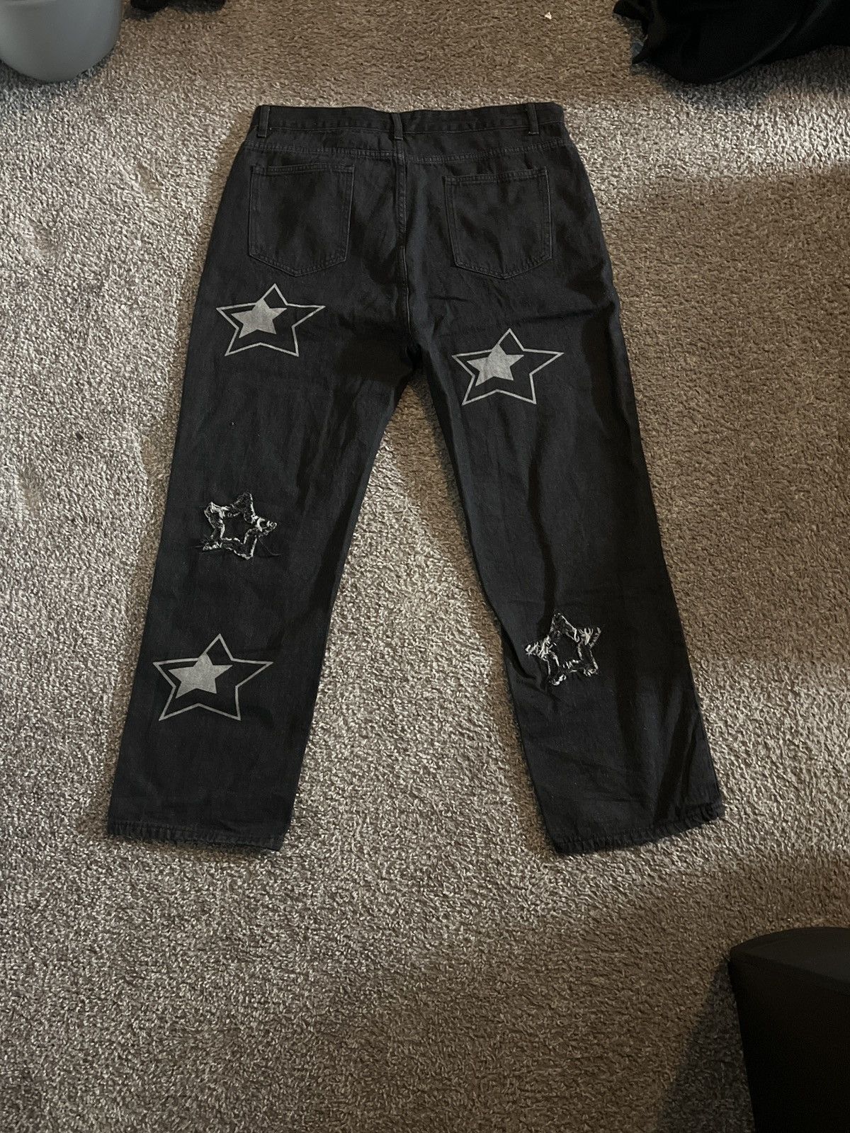 Other Star Patched Jeans Size US 38 / EU 54 - 2 Thumbnail