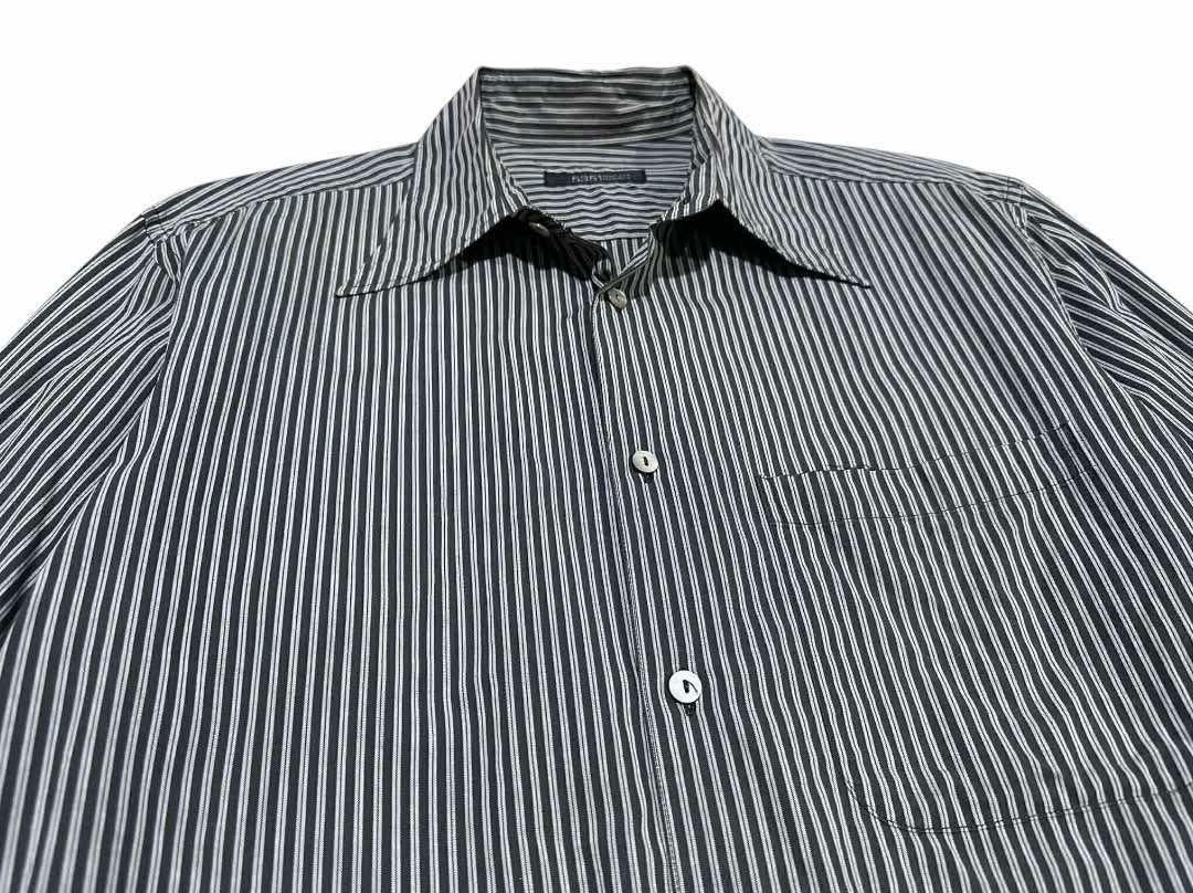 5351 POUR LES HOMMES 🔥Sick Y2K 5351 Pour Les Hommes Striped Shirt French Cuffs Size US L / EU 52-54 / 3 - 2 Thumbnail