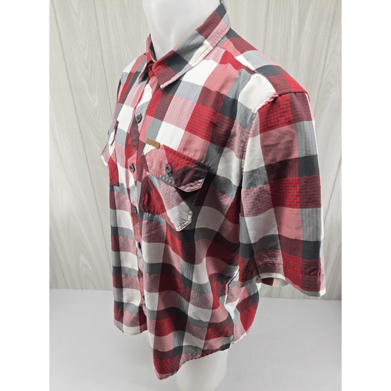 Orvis Orvis Shirt Mens XL Plaid Red Gray Short Sleeve Button Front Outdoor Casual Size US XL / EU 56 / 4 - 4 Thumbnail