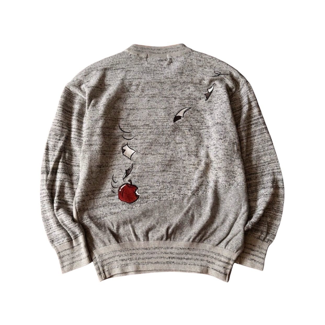Japanese Brand VTG90s Jean Louis Fradet Albert Einstein Biking Knit Sweater Size US S / EU 44-46 / 1 - 2 Thumbnail