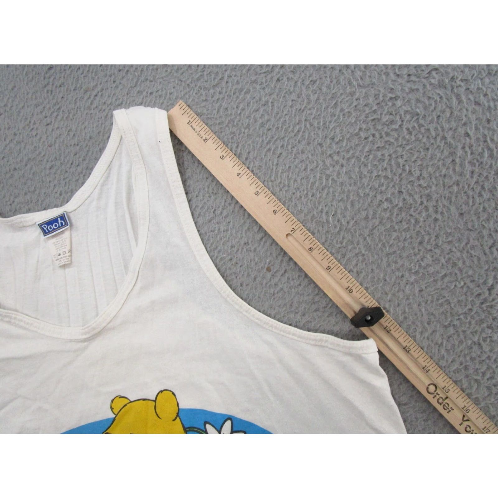 Disney VINTAGE Winnie The Pooh Women's Tank Top One Size Disney 90s Tank Mens Womens Boys Girls Size ONE SIZE - 7 Thumbnail