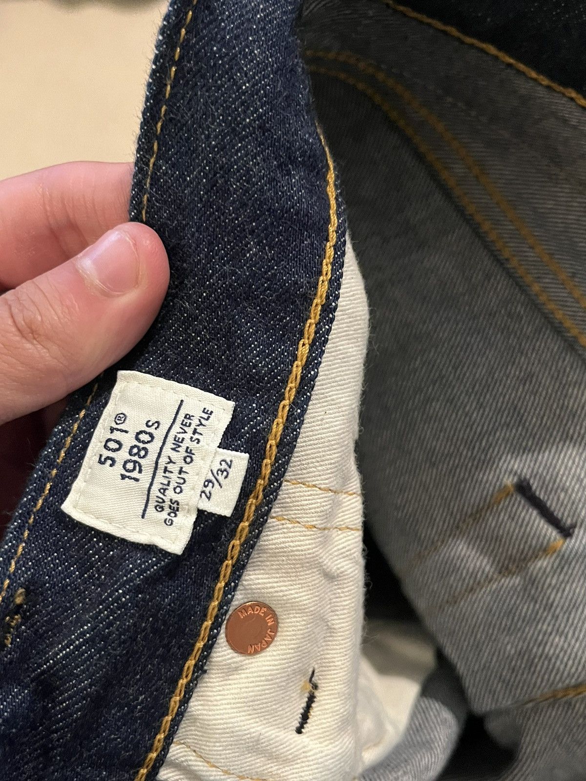 Levi's × Levi's Vintage Clothing Levis 1980s Made in Japan 501 Selvedge Jeans Size US 29 - 3 Thumbnail