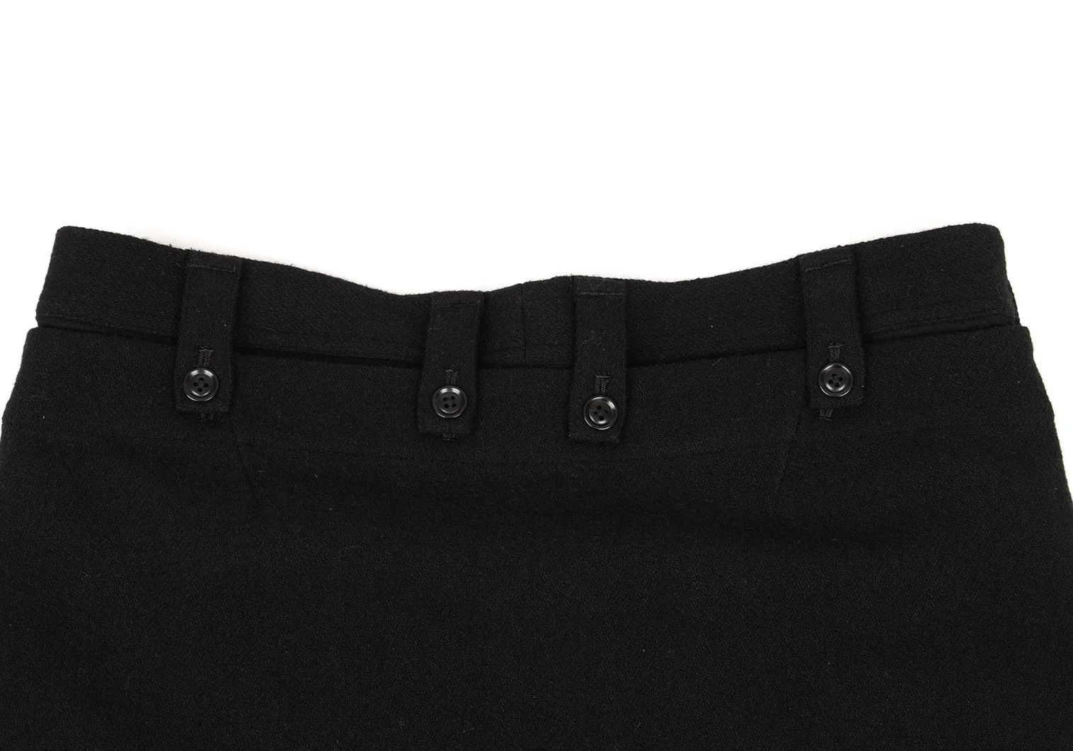 Yohji Yamamoto Flannel Wool Mixed Material Skirt Pants Black Size 3 Size US 34 / EU 50 - 13 Thumbnail