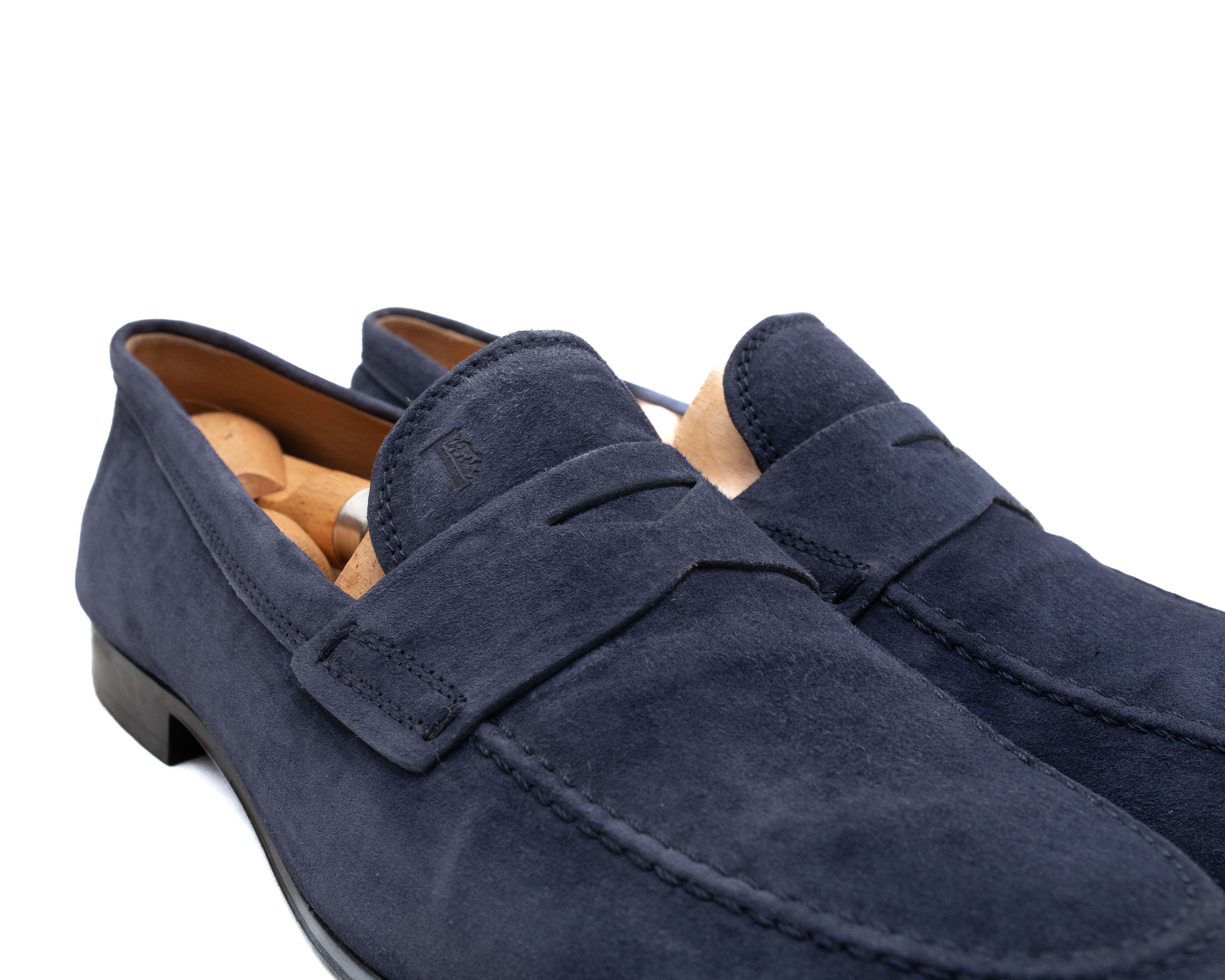 Tod's TOD’S Blue Suede Penny Loafers Size US 8.5 / EU 41-42 - 5 Thumbnail