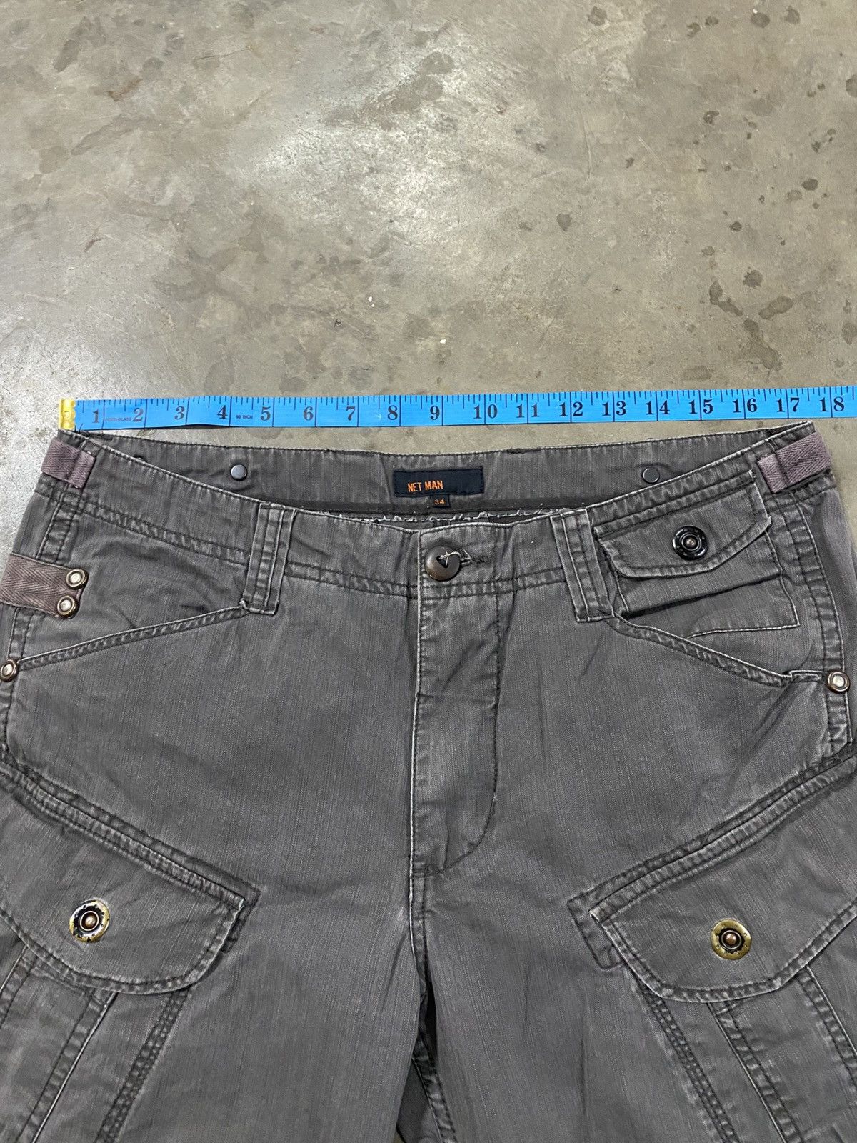 Seditionaries Japanese Net Man Faded Black Cargo Seditionaries Pant @287 Size US 34 / EU 50 - 10 Thumbnail