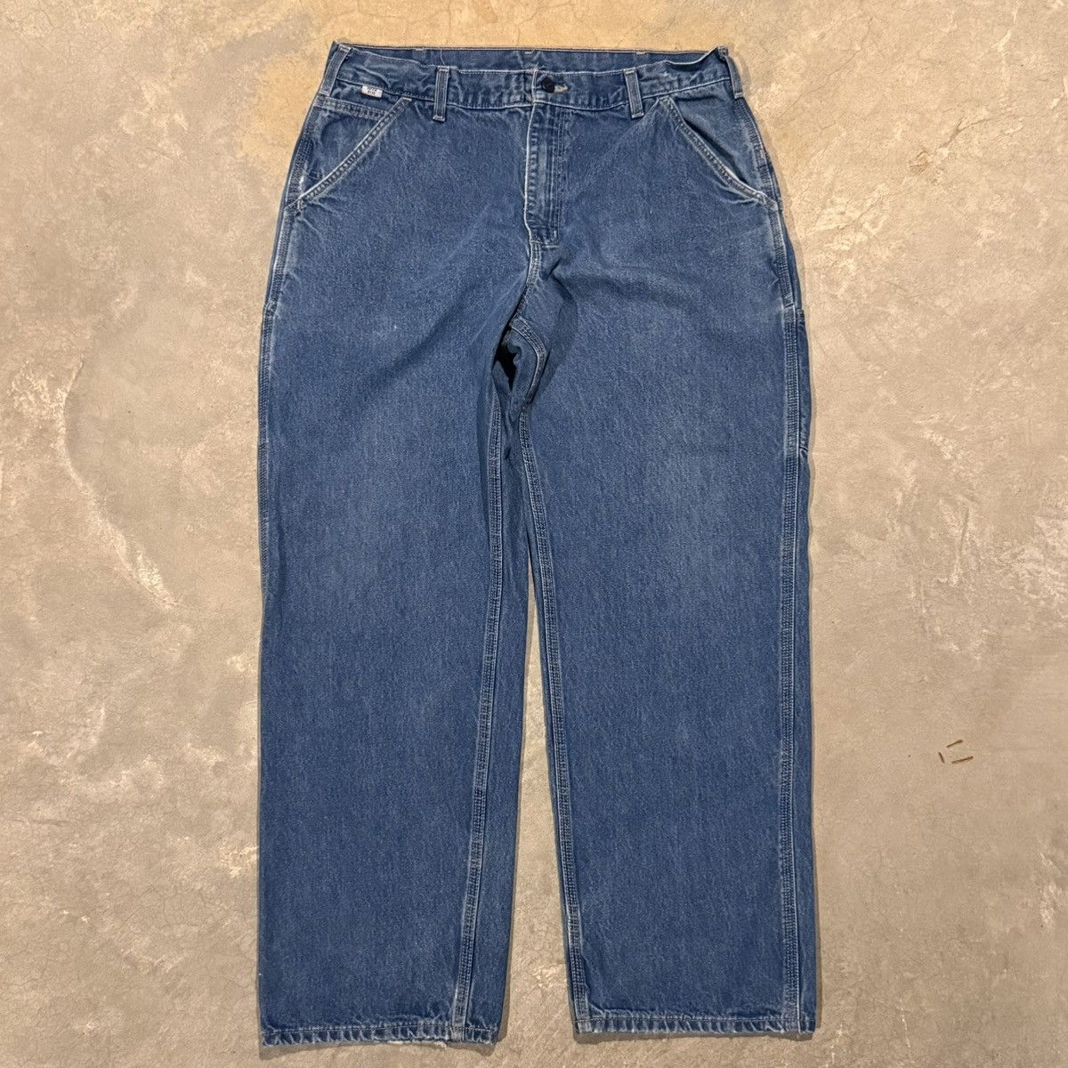 Carhartt 2000s Carhartt Faded Baggy Carpenter Jeans ERD Grunge Y2K Size US 35 - 6 Thumbnail