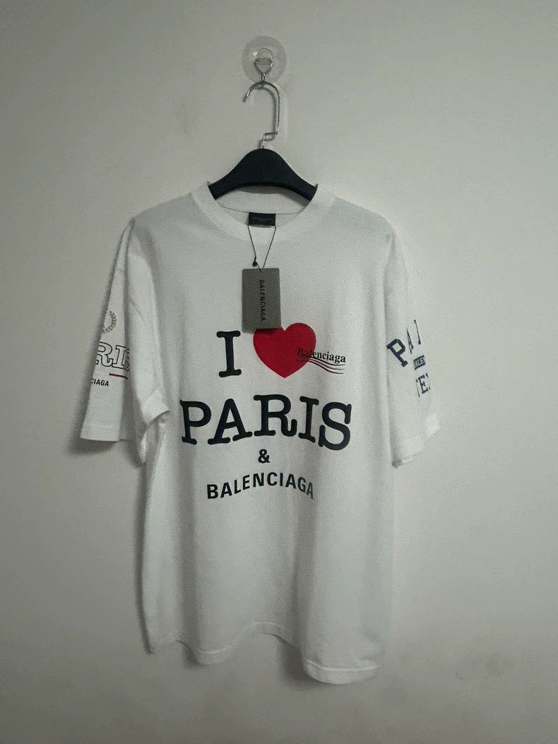 Balenciaga Balenciaga SS25 Paris Graffiti White Tee - dmc Size US XS / EU 42 / 0 - 1 Thumbnail