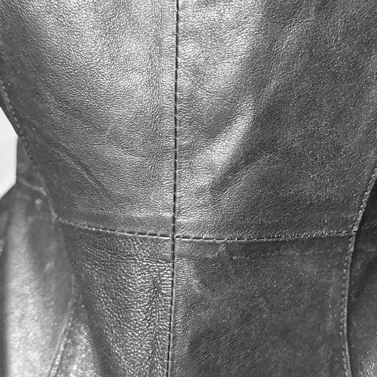 Vintage Iconic leather fitted jacket Size S / US 4 / IT 40 - 5 Thumbnail