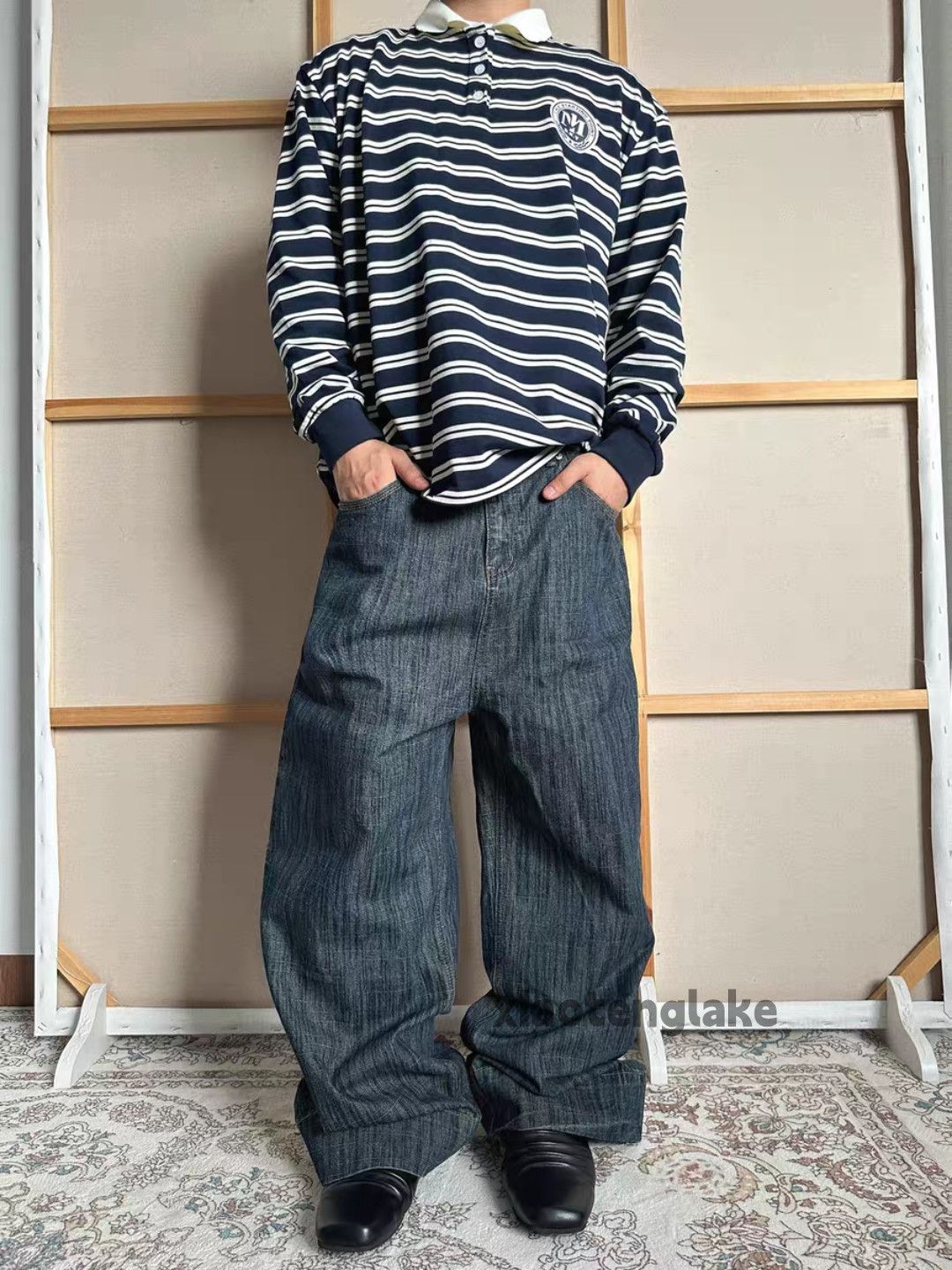 Jean xtl vintage wide Leg cleanfit hiphop baggy work jeans Size US 34 / EU 50 - 6 Thumbnail