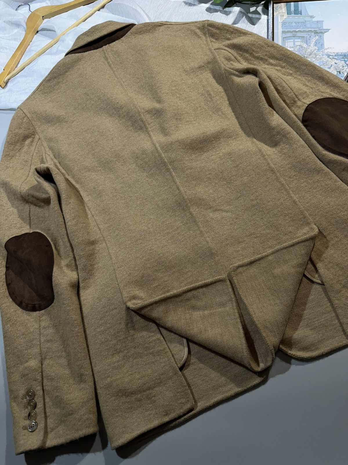 Ralph Lauren Purple Label RLPL 60% Cashmere Wool Suede Elbow Patch Hand-Tailored Size 42R - 20 Thumbnail