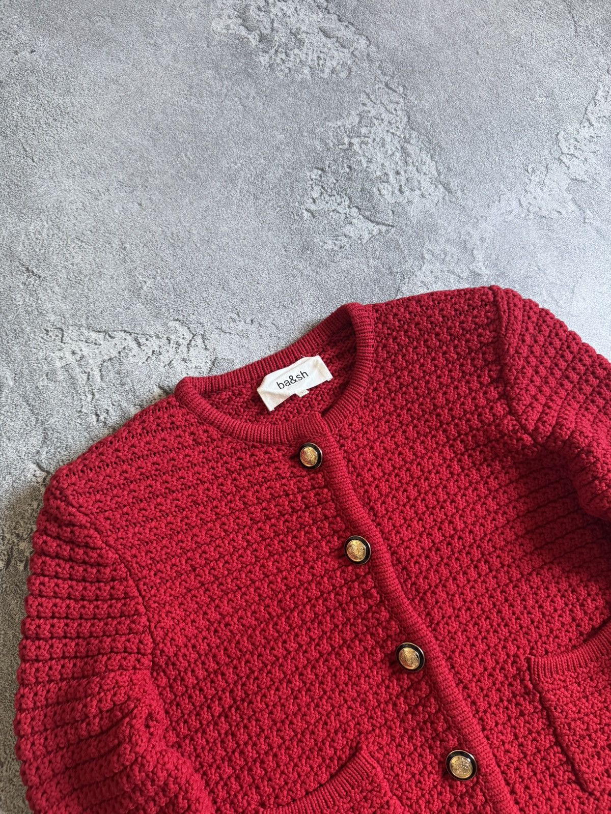 ba&sh BA&SH 1size BASH Gaspard Tweed Knitwear cardigan jacket Size S / US 4 / IT 40 - 6 Thumbnail