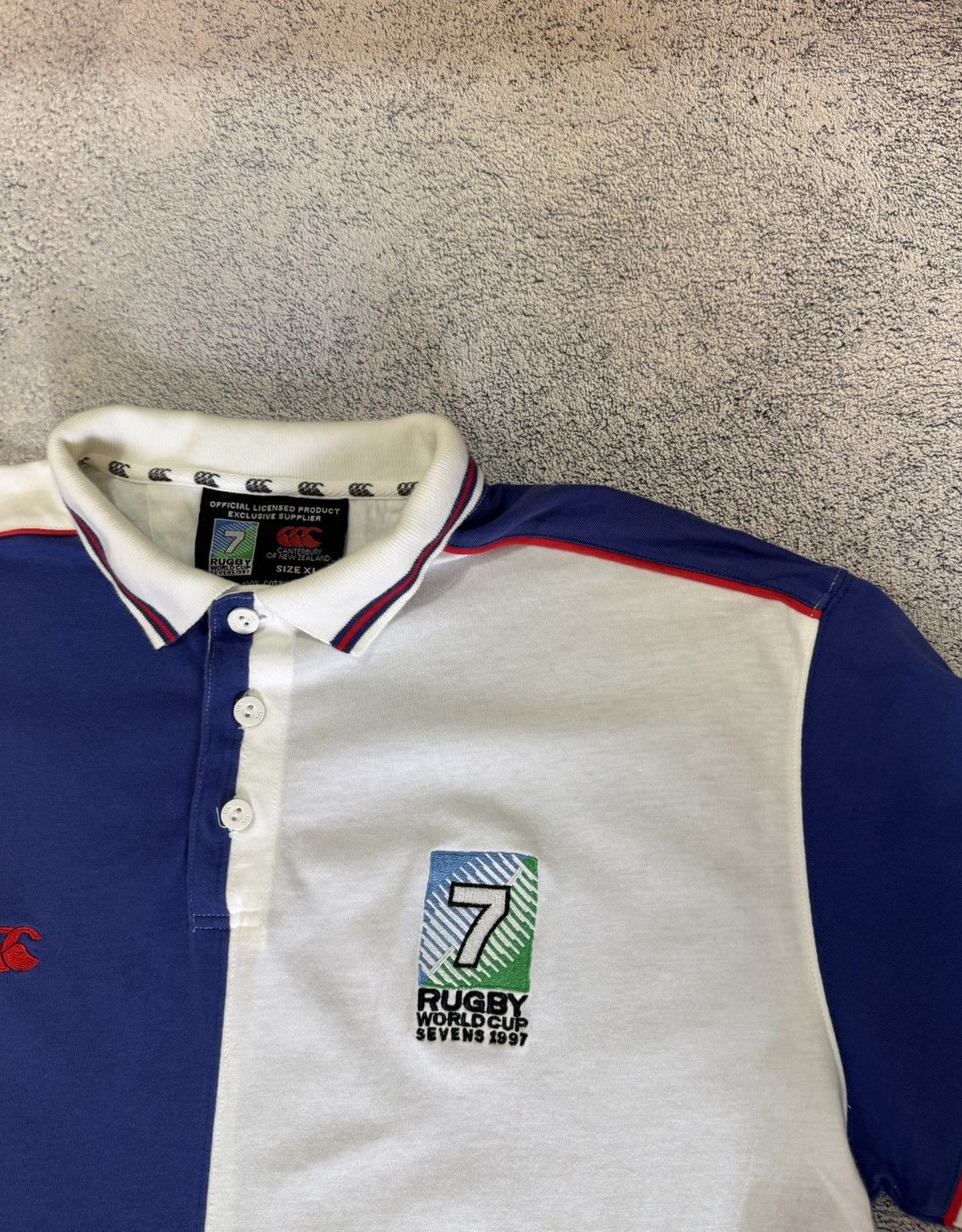 Canterbury of New Zealand Vintage Canterbury Rugby Polo Hong Kong 1997 World Cup XL Size US XL / EU 56 / 4 - 8 Thumbnail